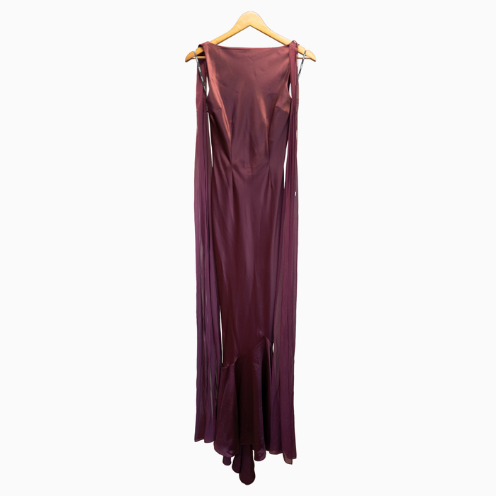 Retrofête Julia Dress in Port Size XXS