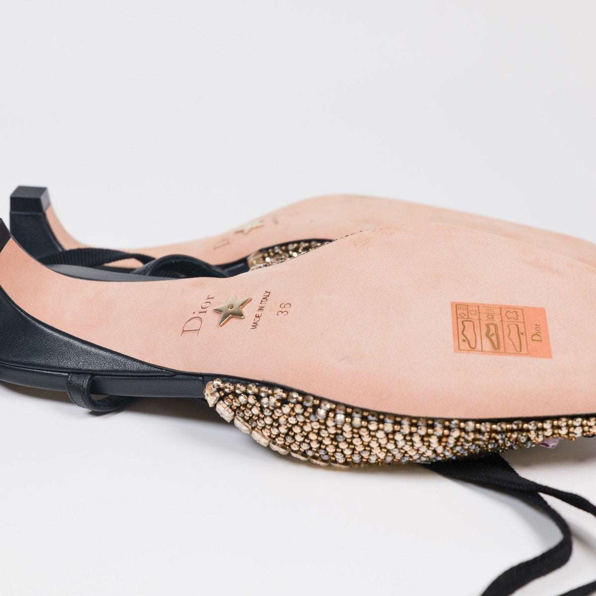 Christian Dior Ultra-Rare FW23 Crystal Embellished D-Envol Lace-Up Pump EU 36