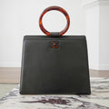 CHANEL Rare Vintage Tortoiseshell Ring Handle Bag 1997-1999