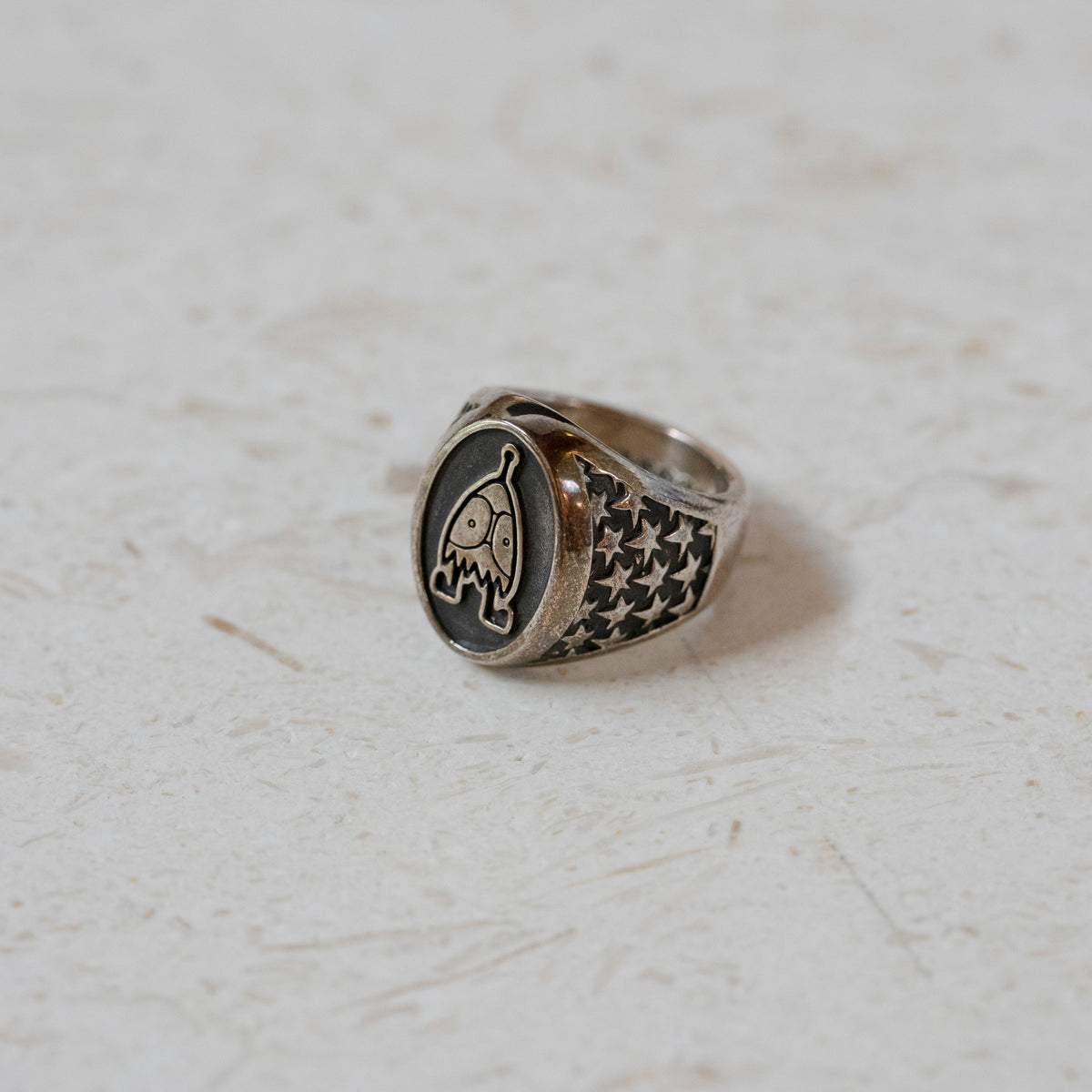 Chrome Hearts PPO Cameo Silver Ring