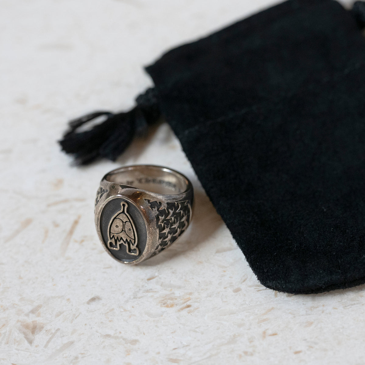 Chrome Hearts PPO Cameo Silver Ring