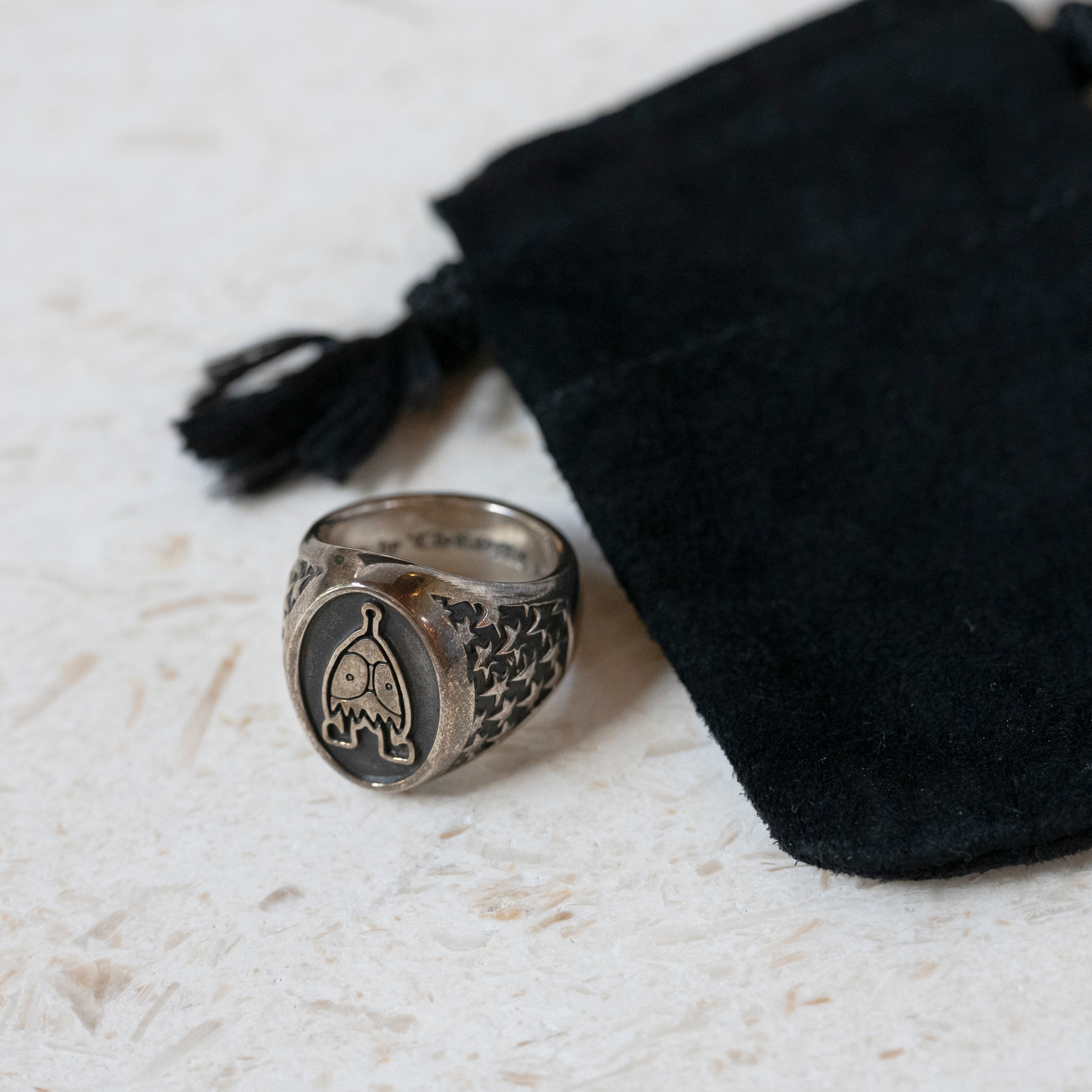 Chrome Hearts PPO Cameo Silver Ring