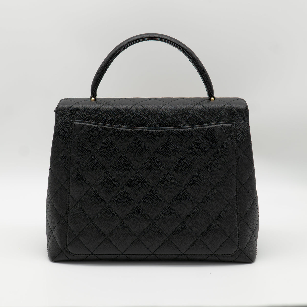 CHANEL Vintage Caviar Jumbo Kelly Flap 24K Gold Hardware A12397