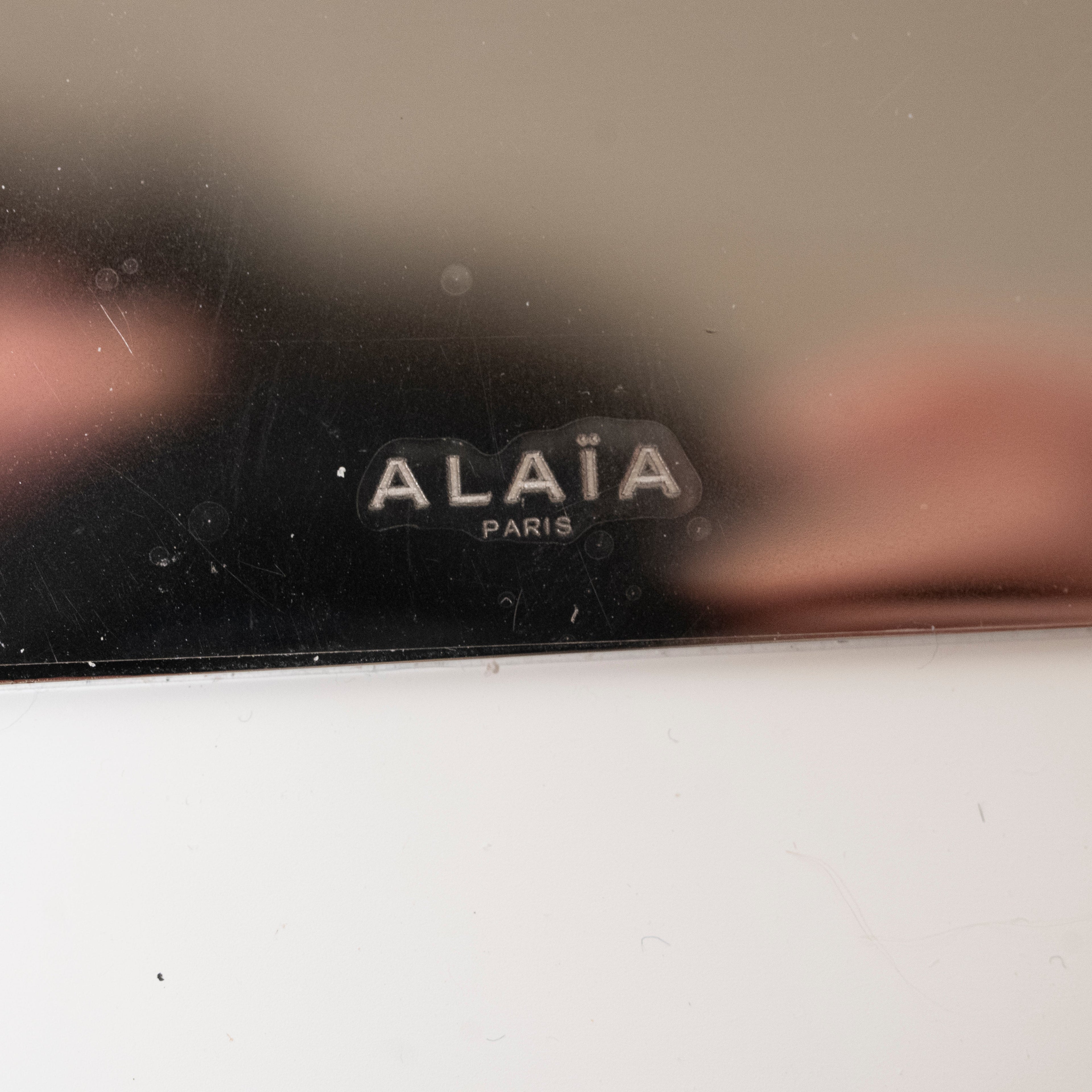 Alaïa Le Teckel Top Handle Clutch Bleu Delave