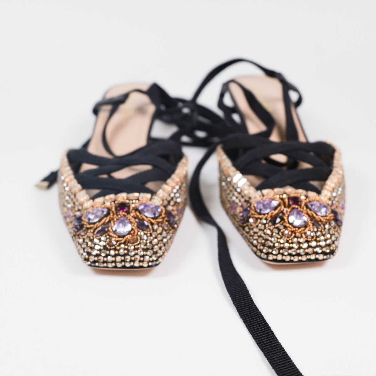 Christian Dior Ultra-Rare FW23 Crystal Embellished D-Envol Lace-Up Pump EU 36