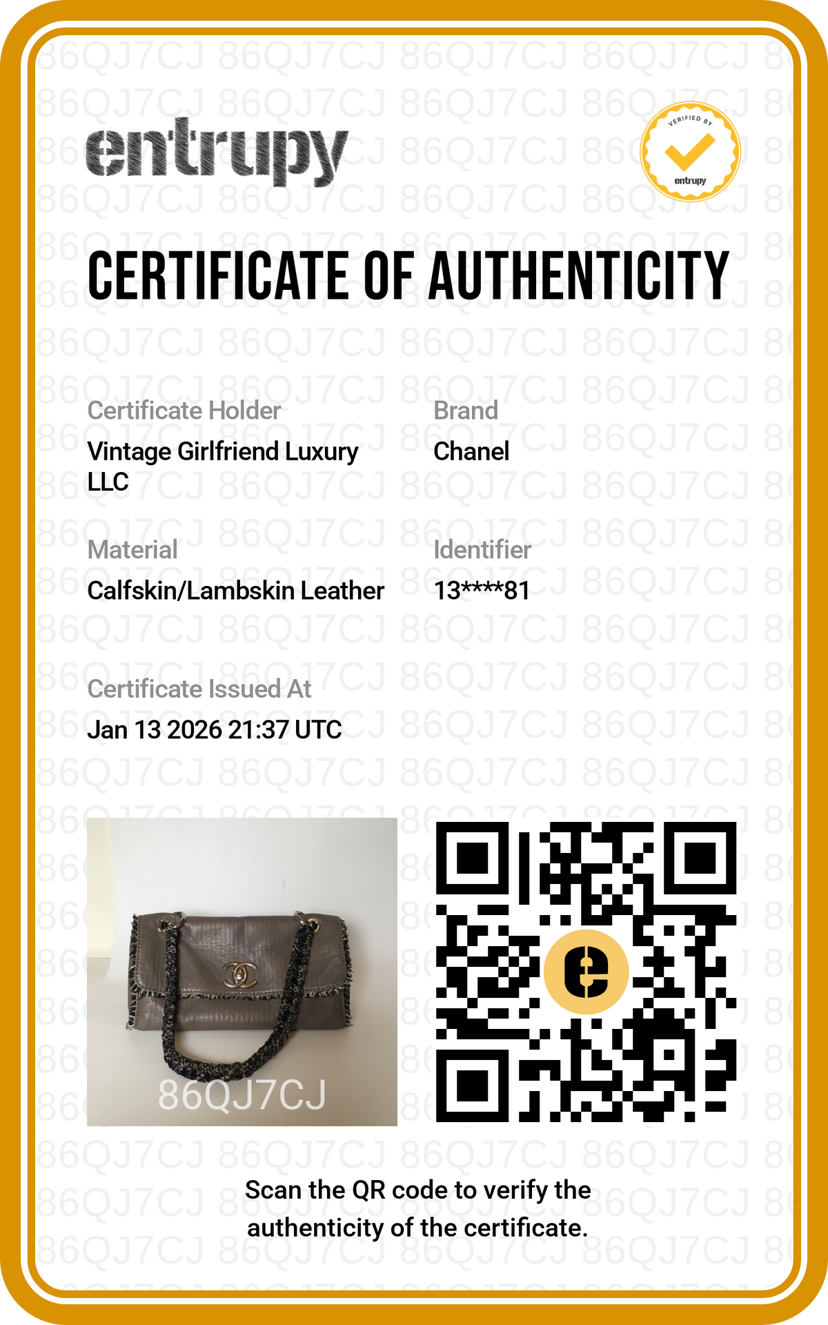 CHANEL Limited Edition Taupe Leather and Tweed Single Flap Bag SHW