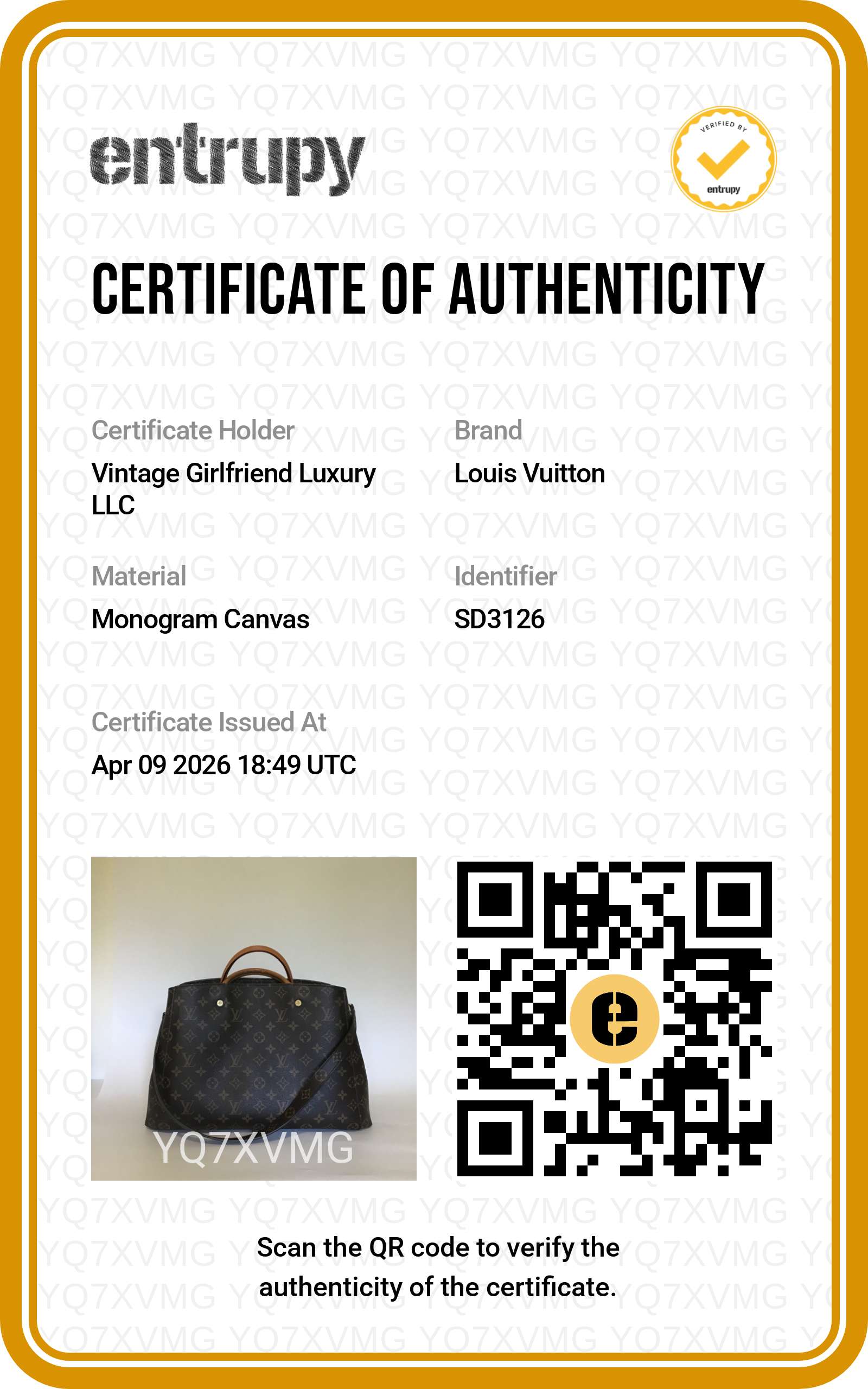 Louis Vuitton Monogram Montaigne GM M41056