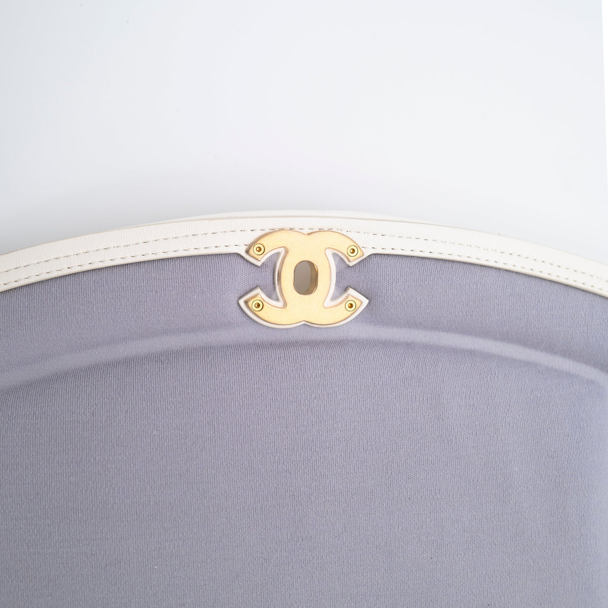 CHANEL White Lambskin Puffy Diana Flap Bag