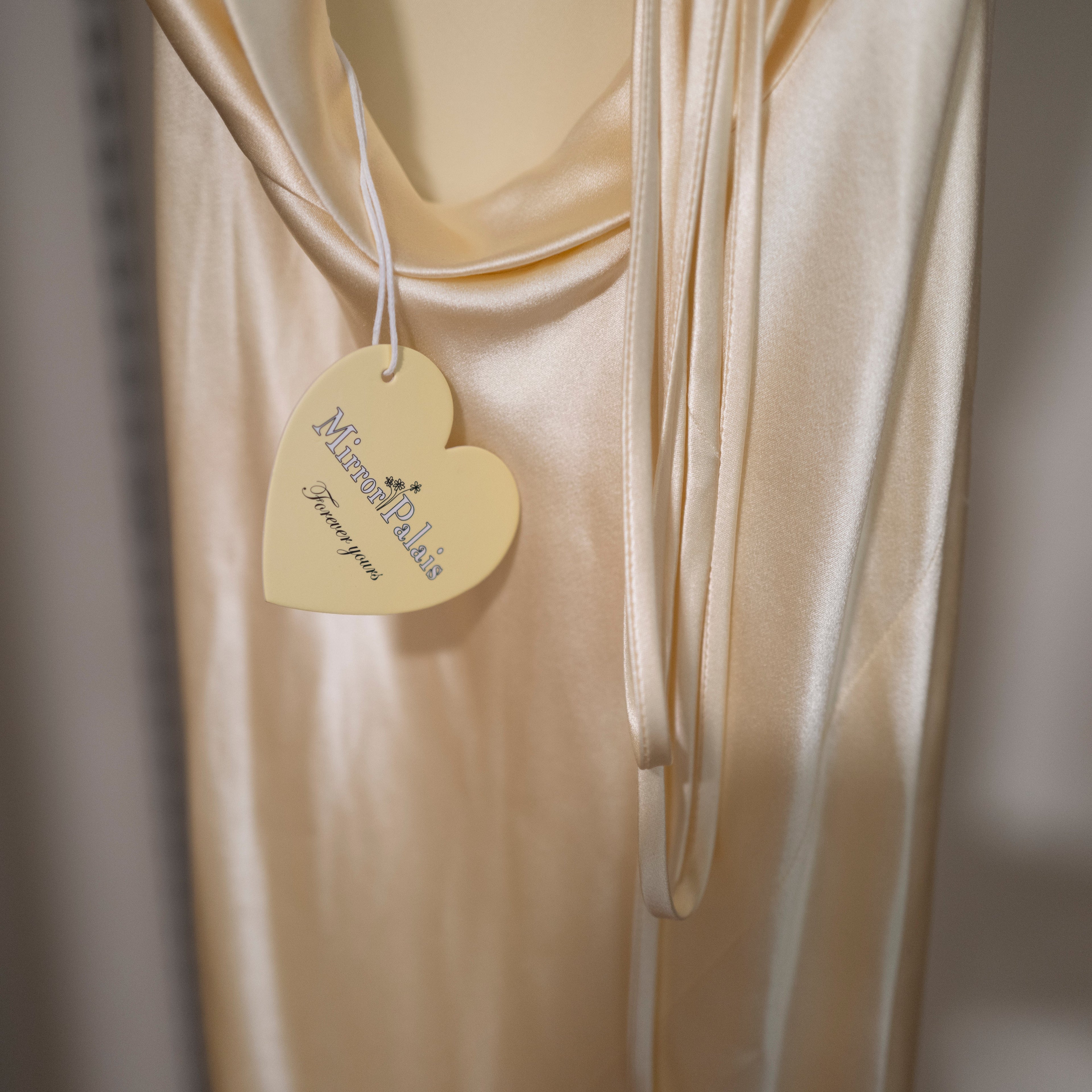 Mirror Palais Plunging Back Cowl Dress in Butter Size XXS