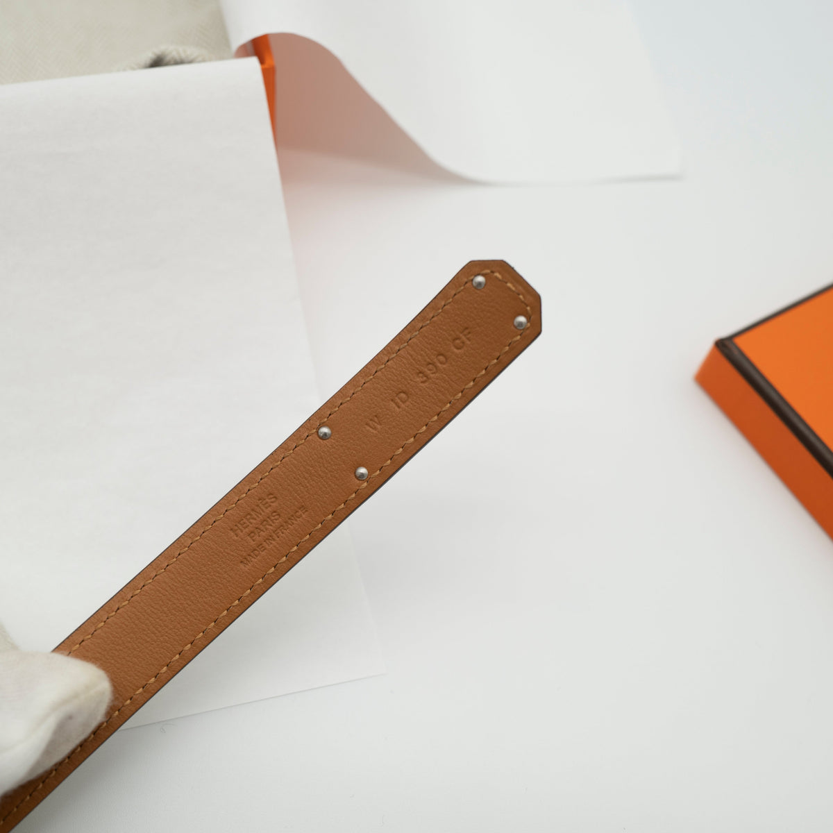 NEW Hermès Kelly 18 Belt Etoupe Epsom Leather Palladium Hardware W 2024 Full Set