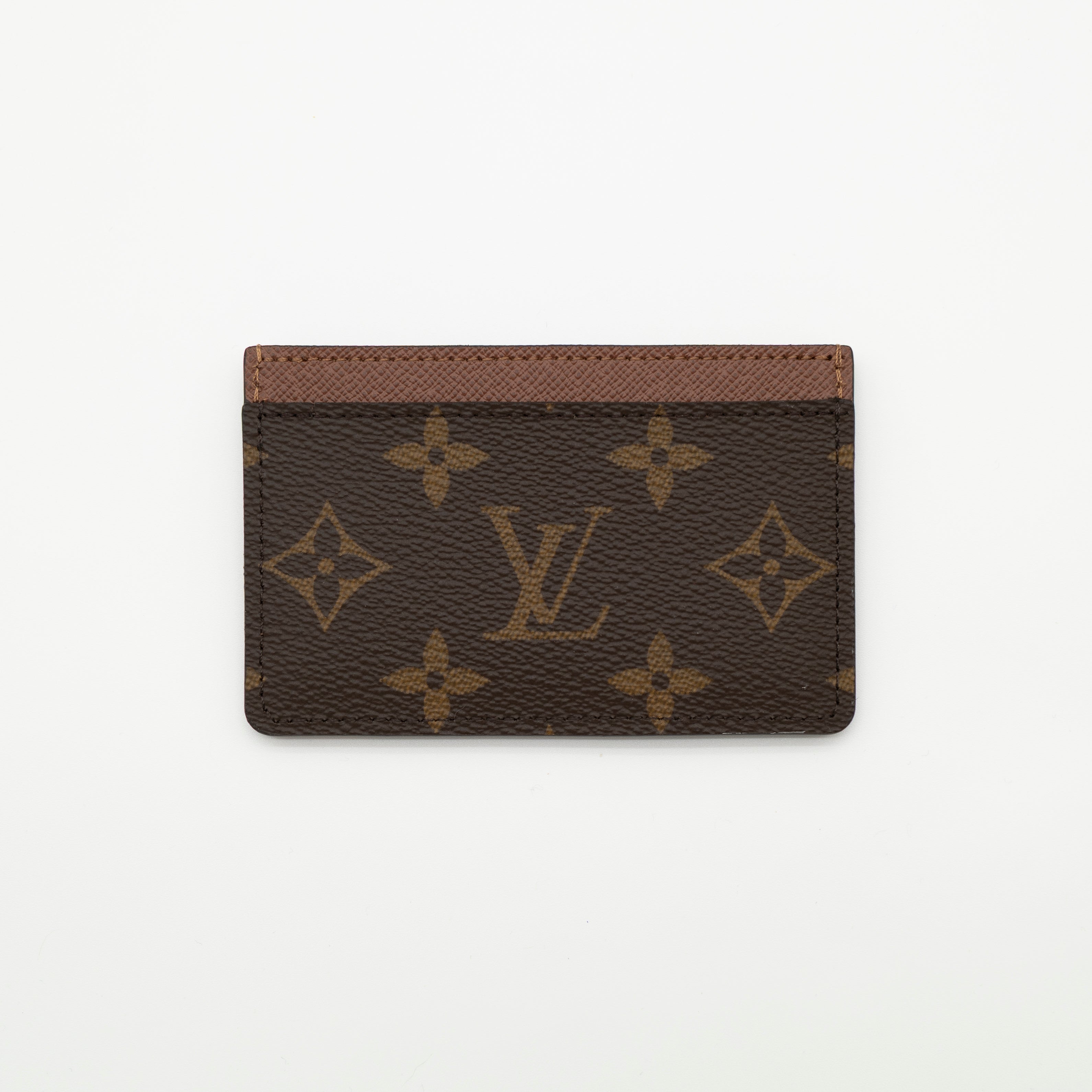 NEW Louis Vuitton Monogram Canvas Card Holder w/ Hand-Painted Cherry Blossom Motif