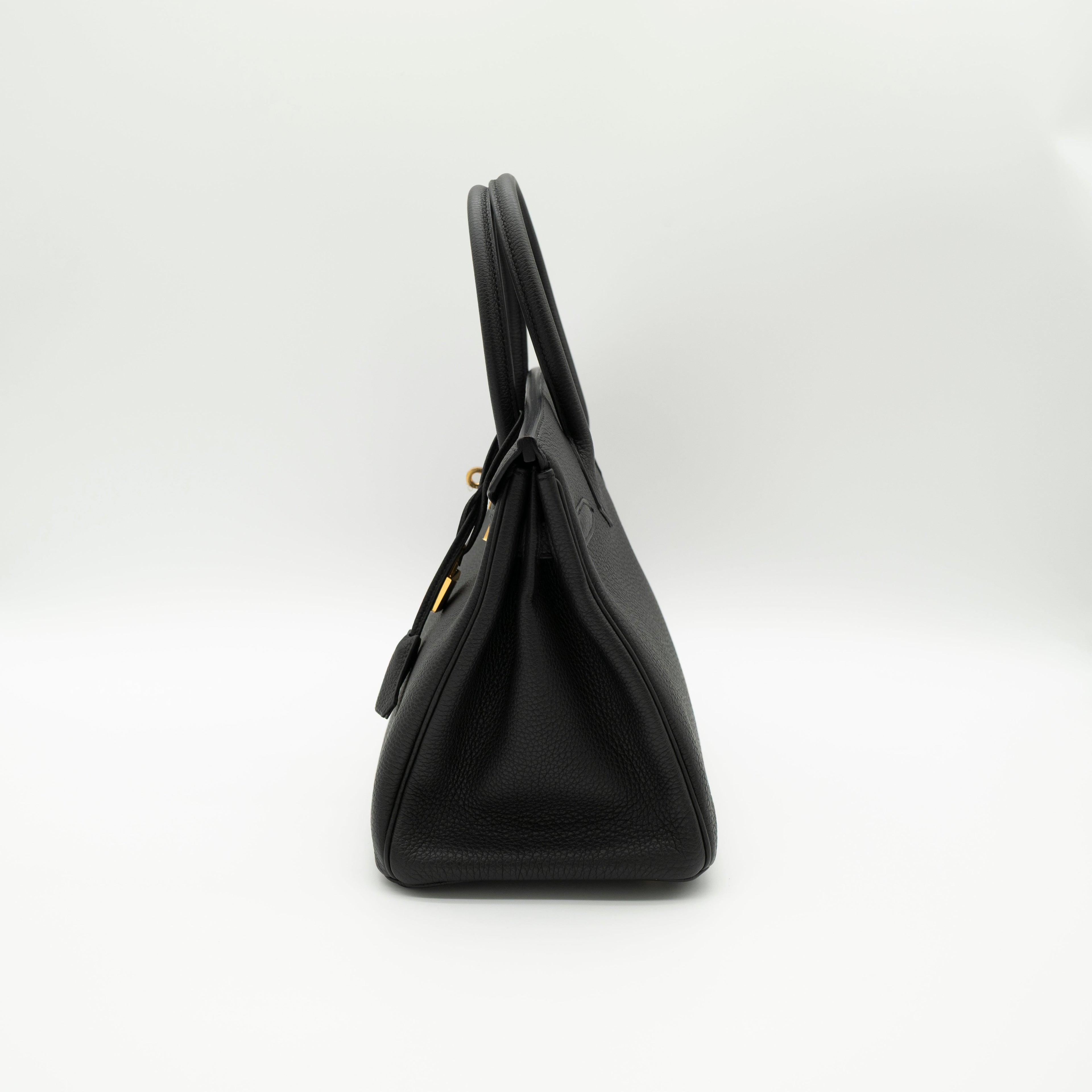 NEW Hermès Birkin 30 Noir Togo Gold Hardware C Stamp