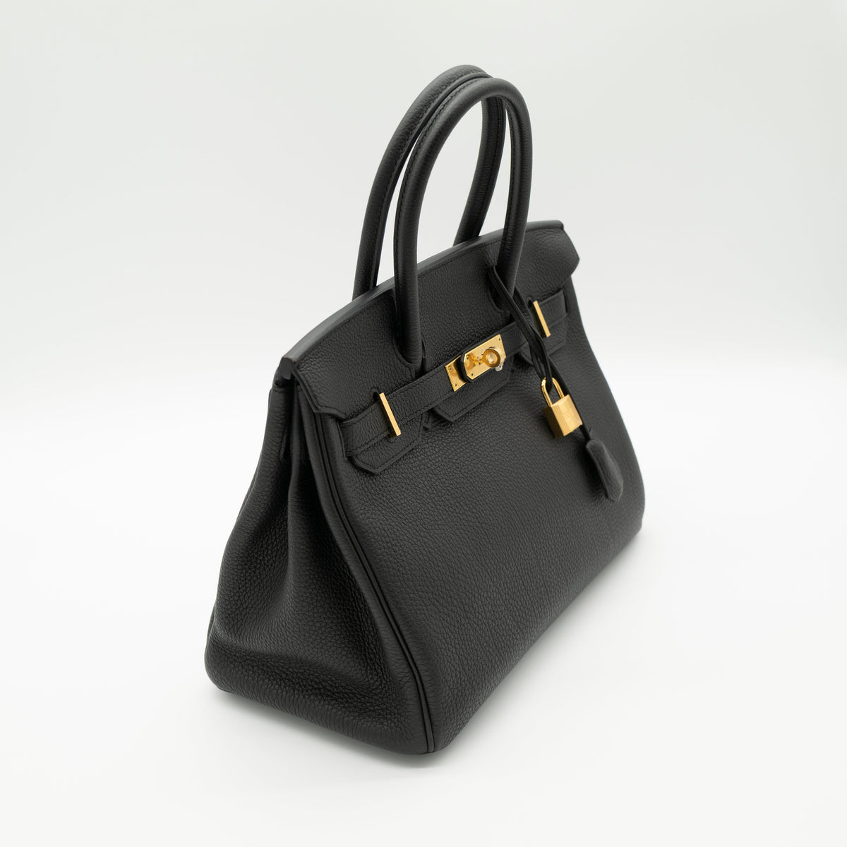 NEW Hermès Birkin 30 Noir Togo Gold Hardware C Stamp