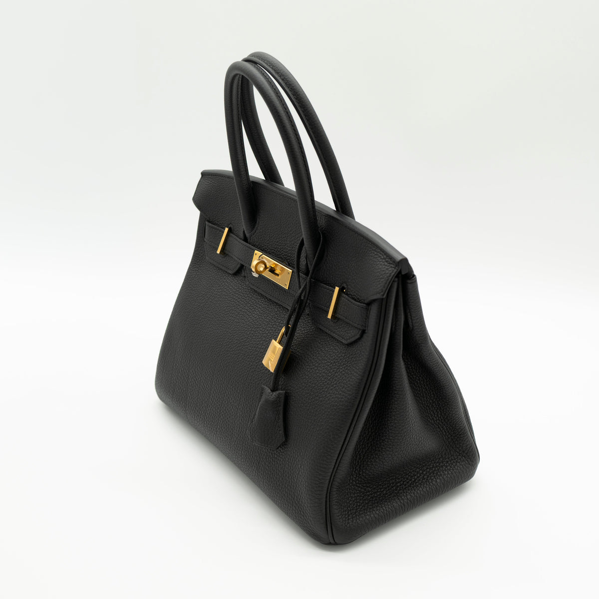 NEW Hermès Birkin 30 Noir Togo Gold Hardware C Stamp