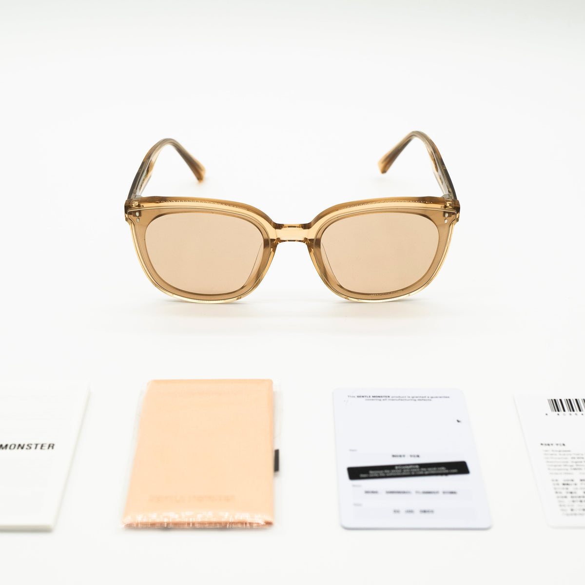 Gentle Monster Rosy YC5 Brown Round Sunglasses Full Set