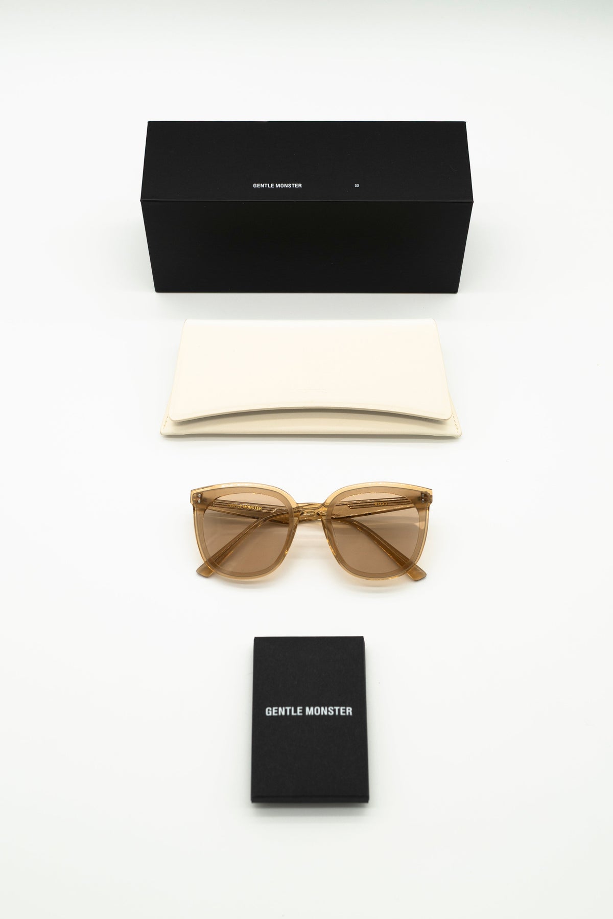 Gentle Monster Rosy YC5 Brown Round Sunglasses Full Set