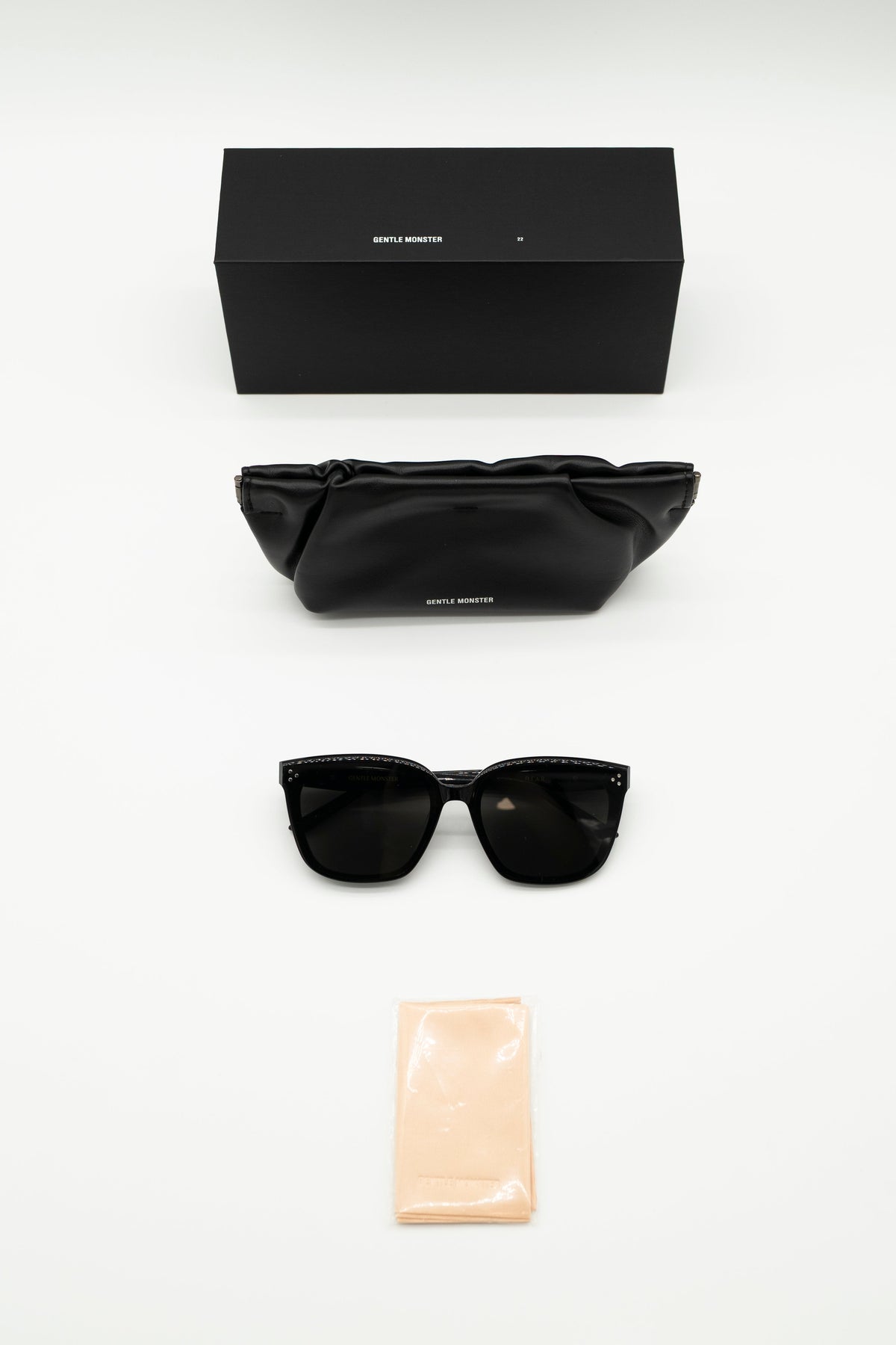 Gentle Monster Dear 01 Black Square Sunglasses