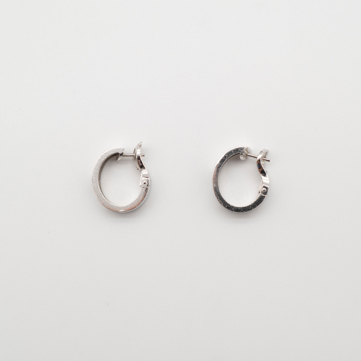 Cartier LOVE Hoop Earrings 2 Diamonds White Gold
