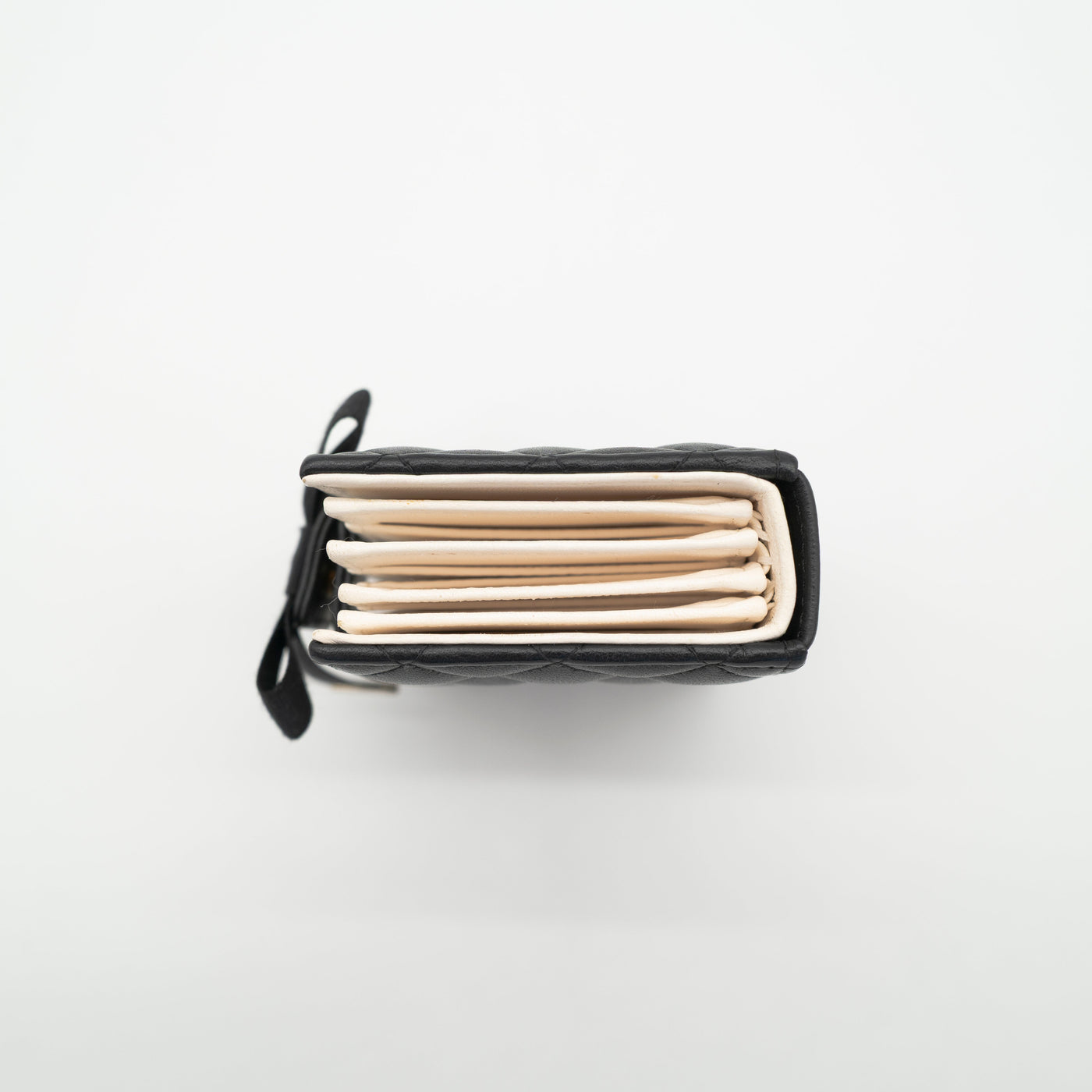 *Rare* CHANEL Limited Edition Dear Diary Mini Book Card Holder Black Lambskin Light Gold Hardware 22B VIP