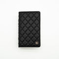 CHANEL Limited Edition Dear Diary Book Wallet on Chain WOC Black Lambskin Light Gold Hardware 22B