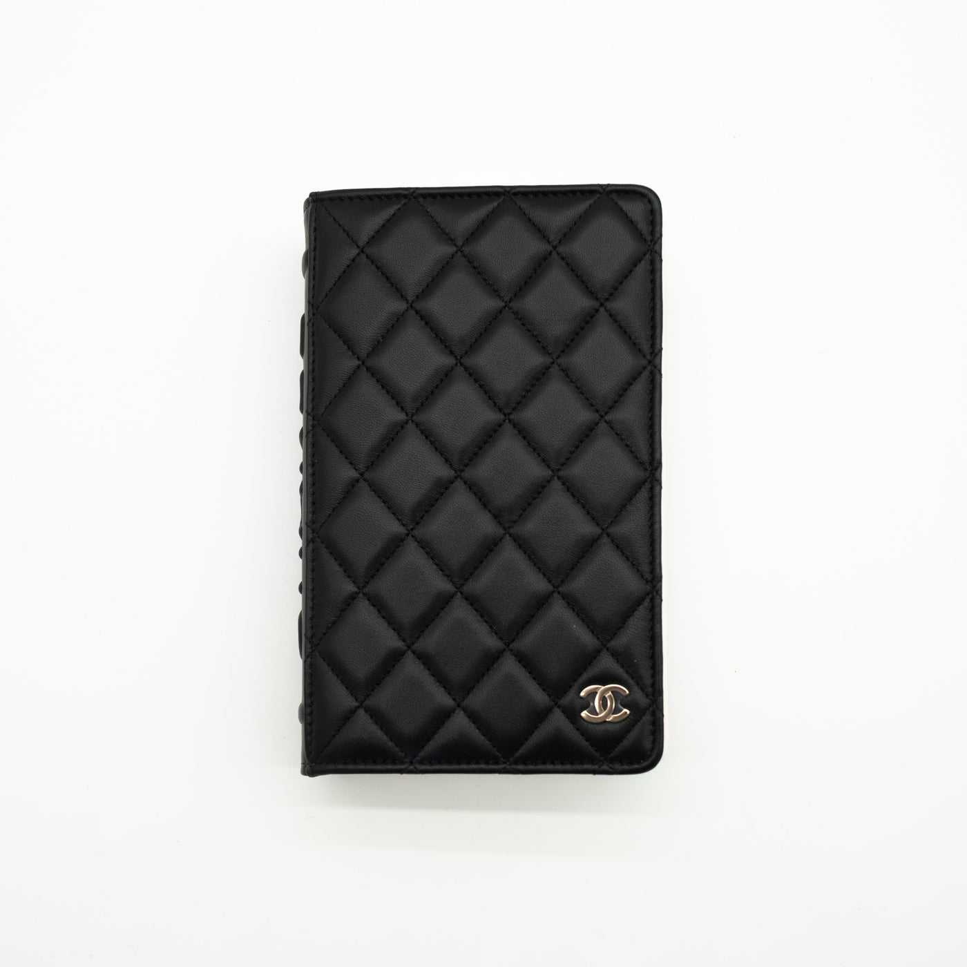 CHANEL Limited Edition Dear Diary Book Wallet on Chain WOC Black Lambskin Light Gold Hardware 22B VIP