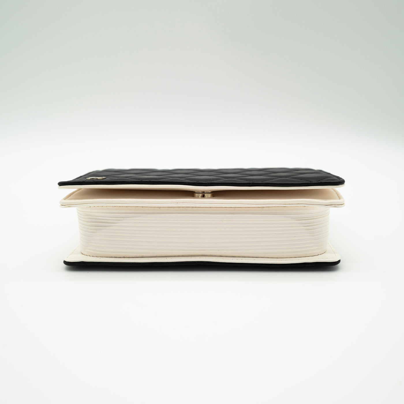 CHANEL Limited Edition Dear Diary Book Wallet on Chain WOC Black Lambskin Light Gold Hardware 22B VIP