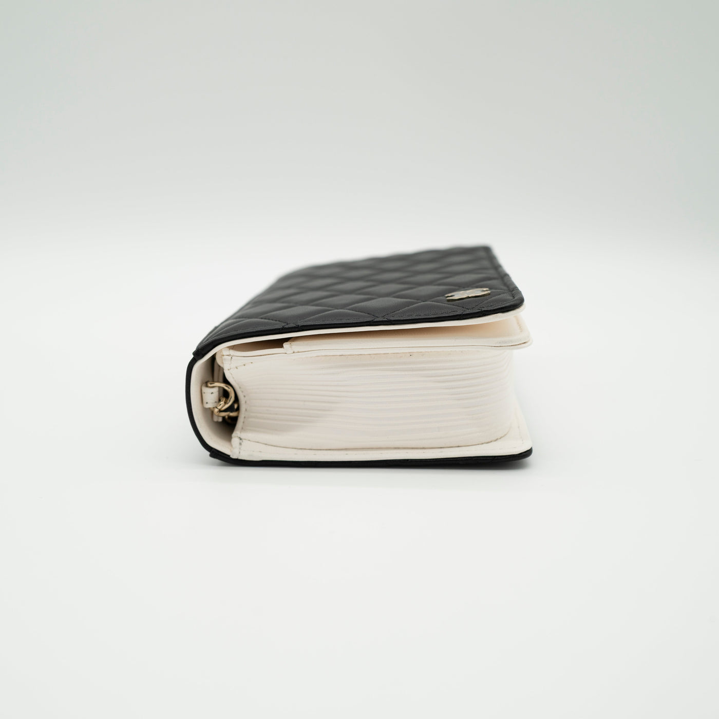 CHANEL Limited Edition Dear Diary Book Wallet on Chain WOC Black Lambskin Light Gold Hardware 22B VIP