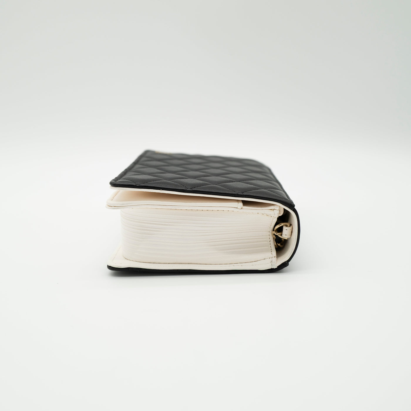 CHANEL Limited Edition Dear Diary Book Wallet on Chain WOC Black Lambskin Light Gold Hardware 22B VIP