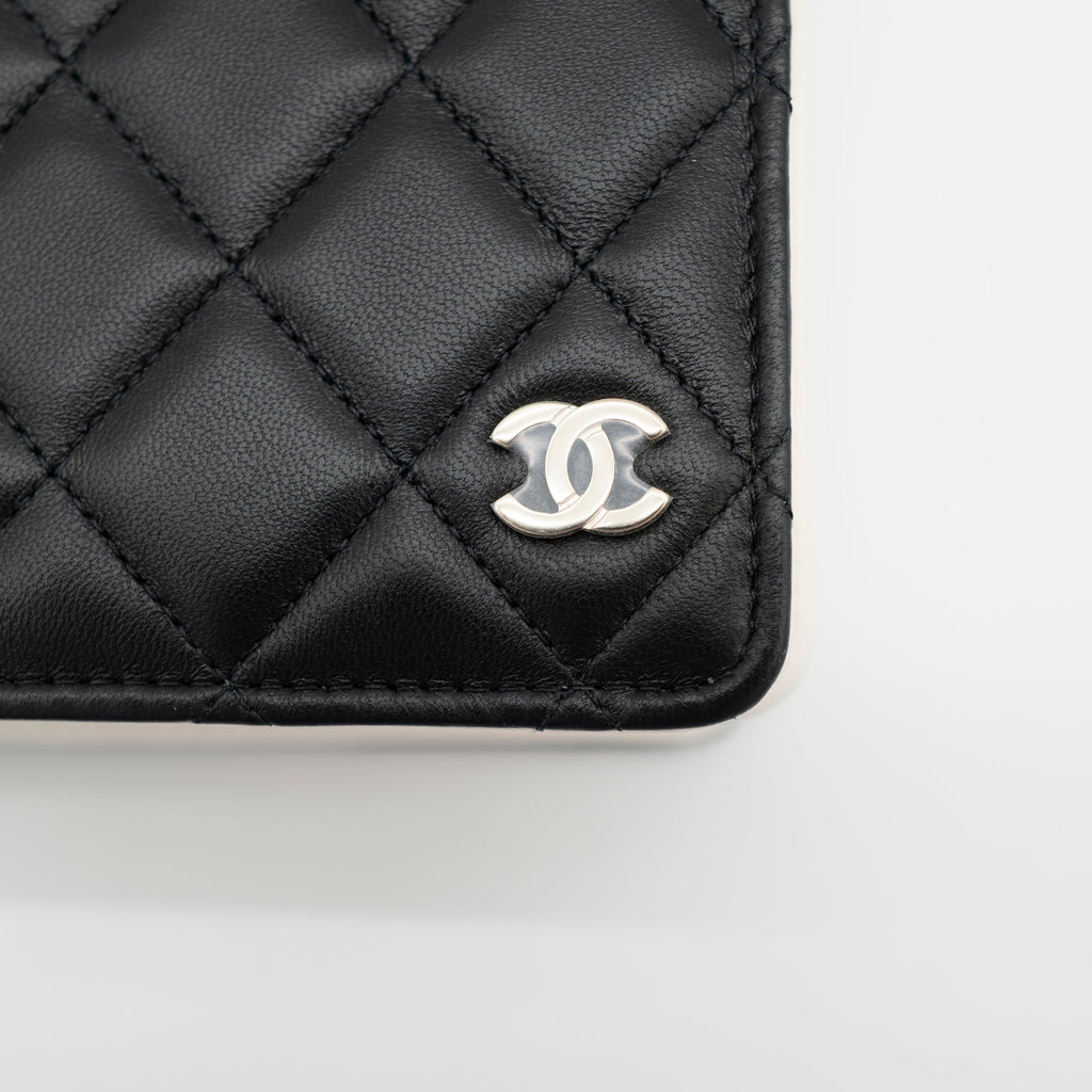 CHANEL Limited Edition Dear Diary Book Wallet on Chain WOC Black Lambskin Light Gold Hardware 22B