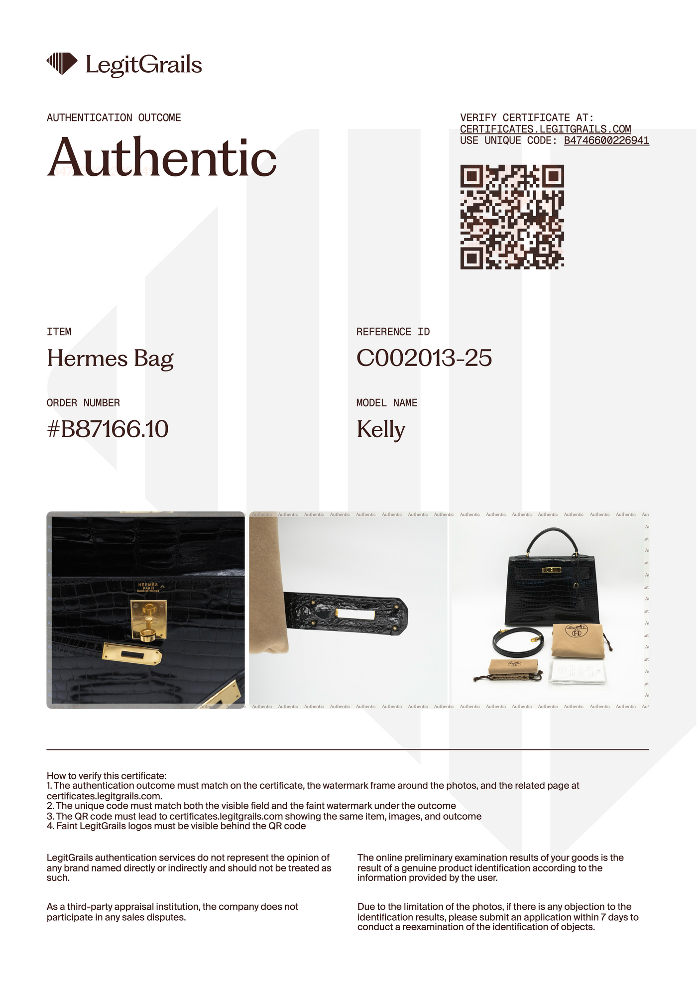 Hermès Black Shiny Porosus Crocodile Sellier Kelly 32 Gold Hardware 1997 VIP