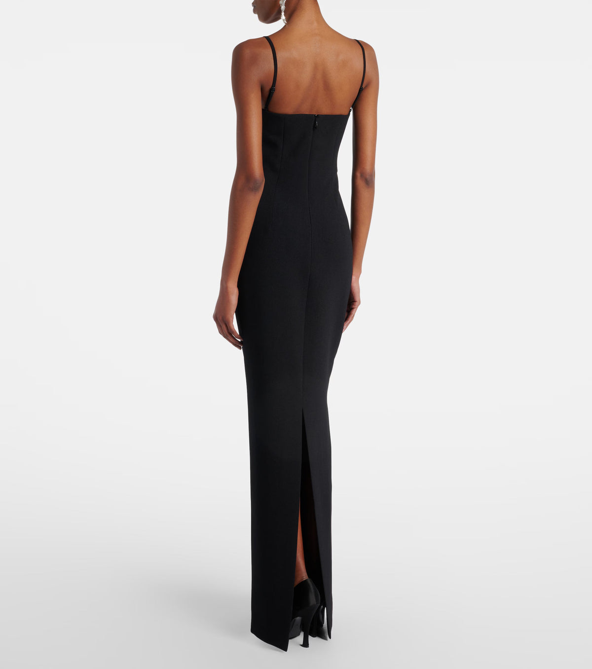 Rachel Gilbert Franca Floral-Crystal Strap Corset Gown US 0