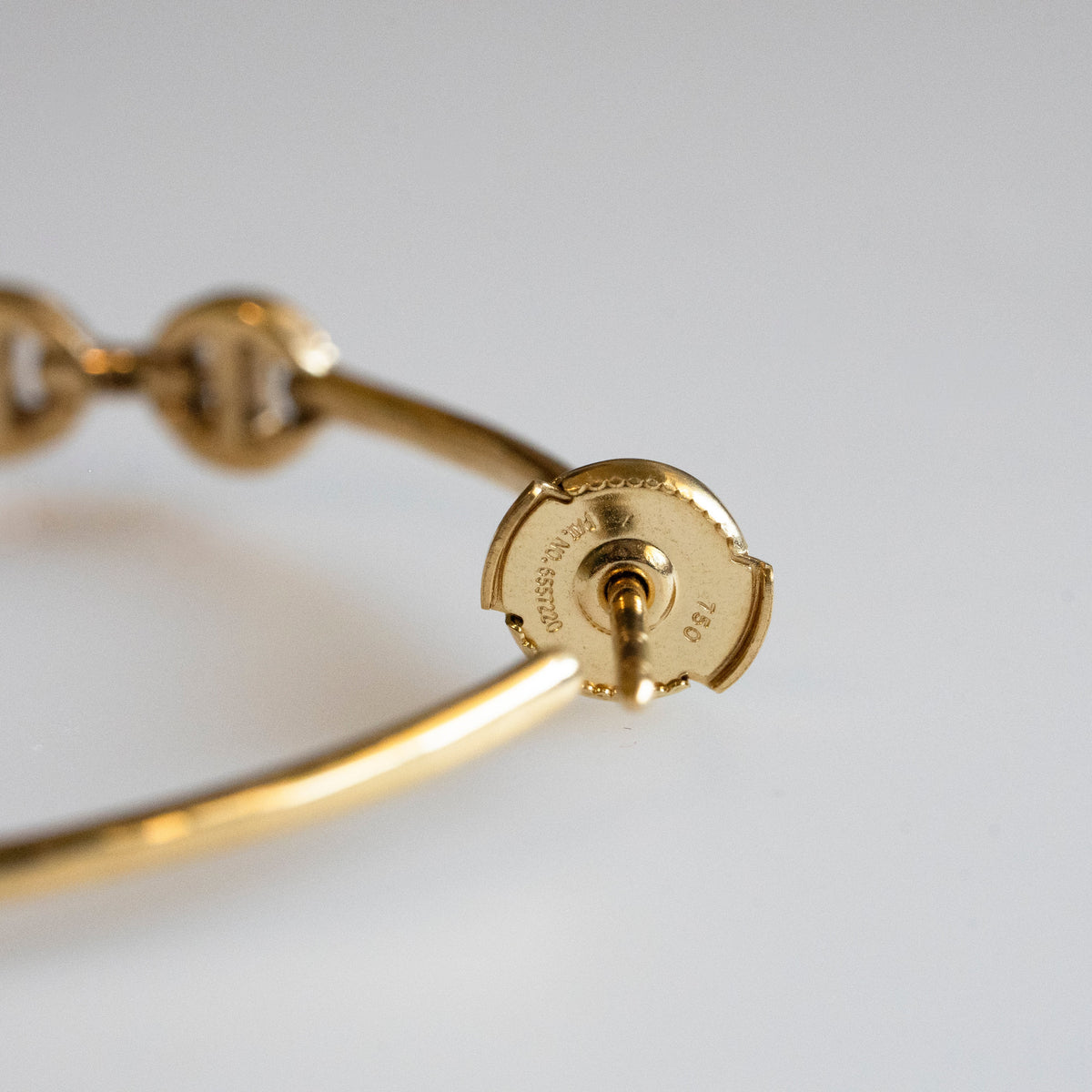 HOORSENBUHS 18K Yellow Gold Hoop Earrings with Diamonds