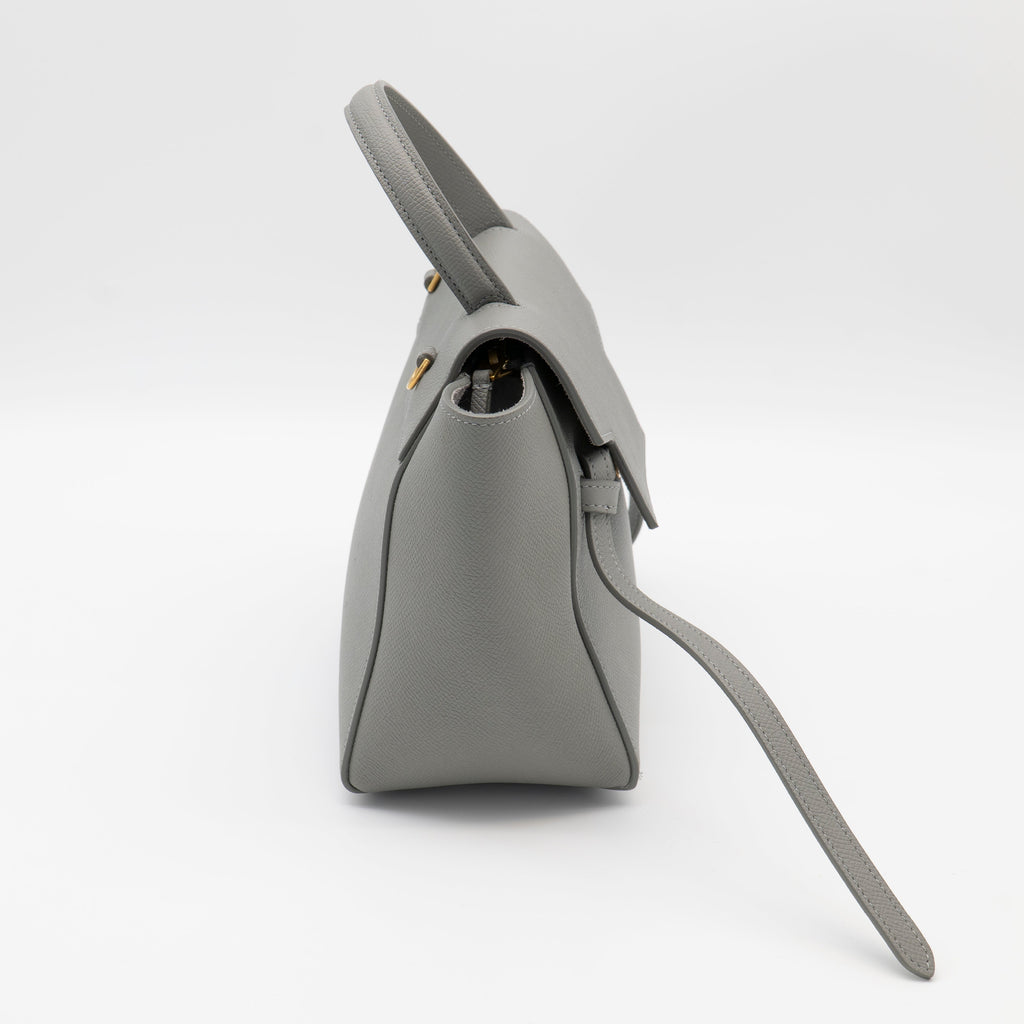 Celine Nano Belt Bag Grained Calfskin Gray