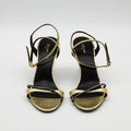 Celine Platinum Evening High Heel Strass Sandal Size 36