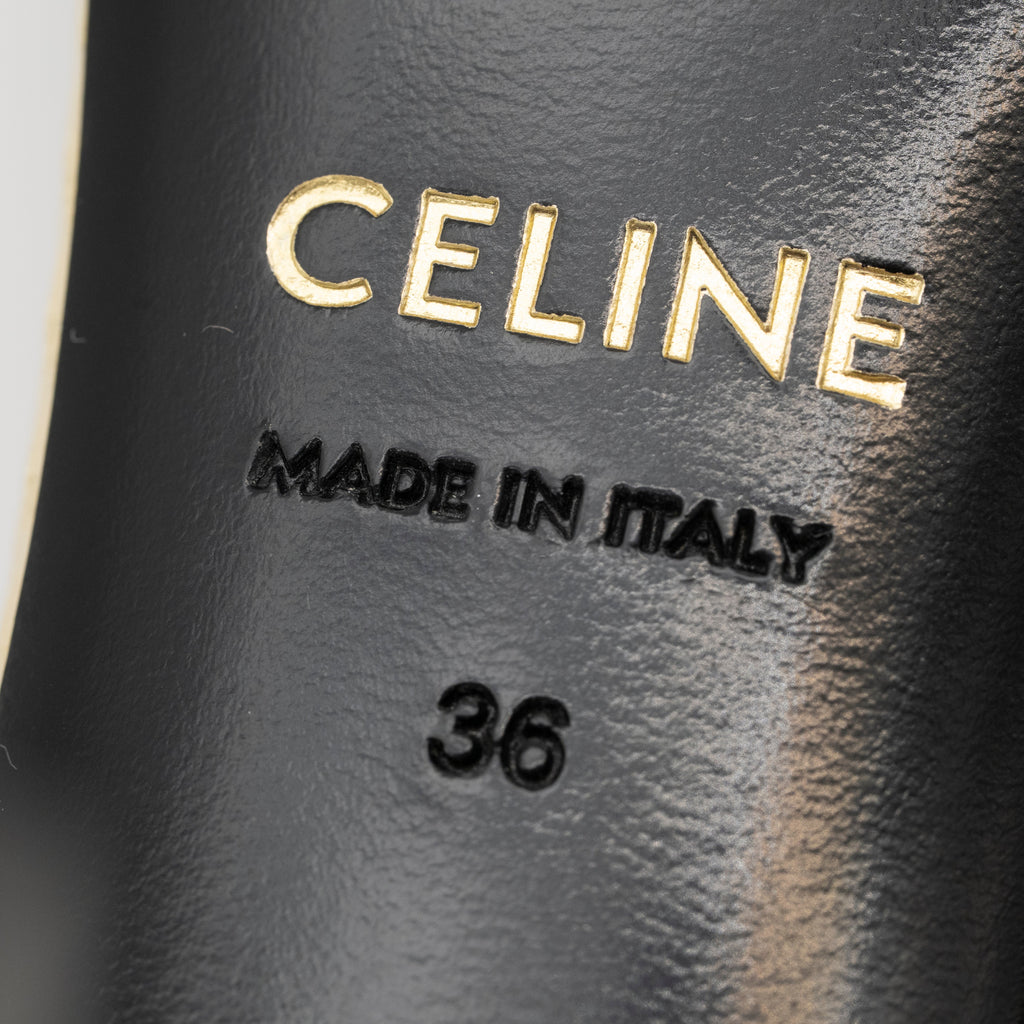 Celine Platinum Evening High Heel Strass Sandal Size 36