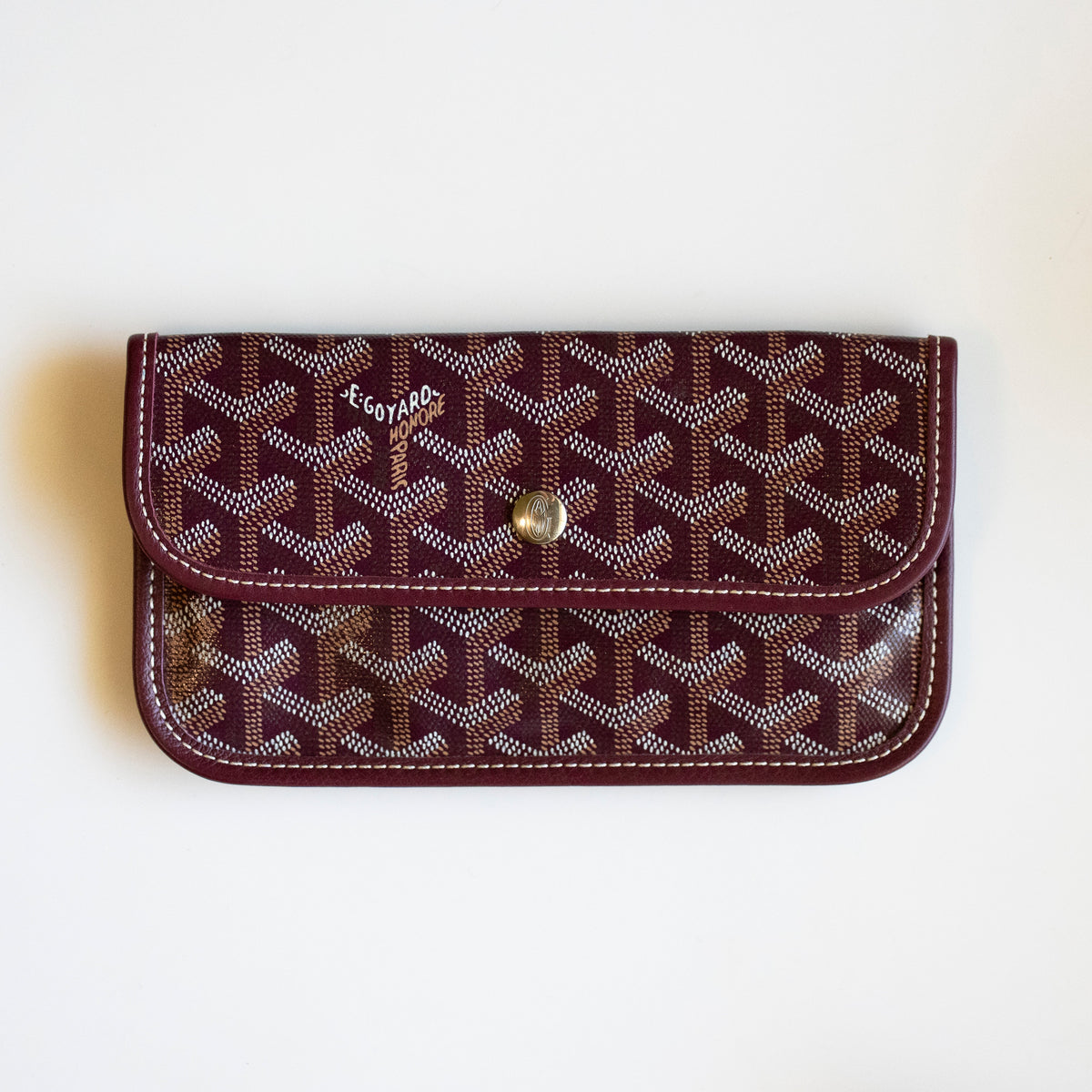 Goyard Goyardine Saint Louis PM Burgundy