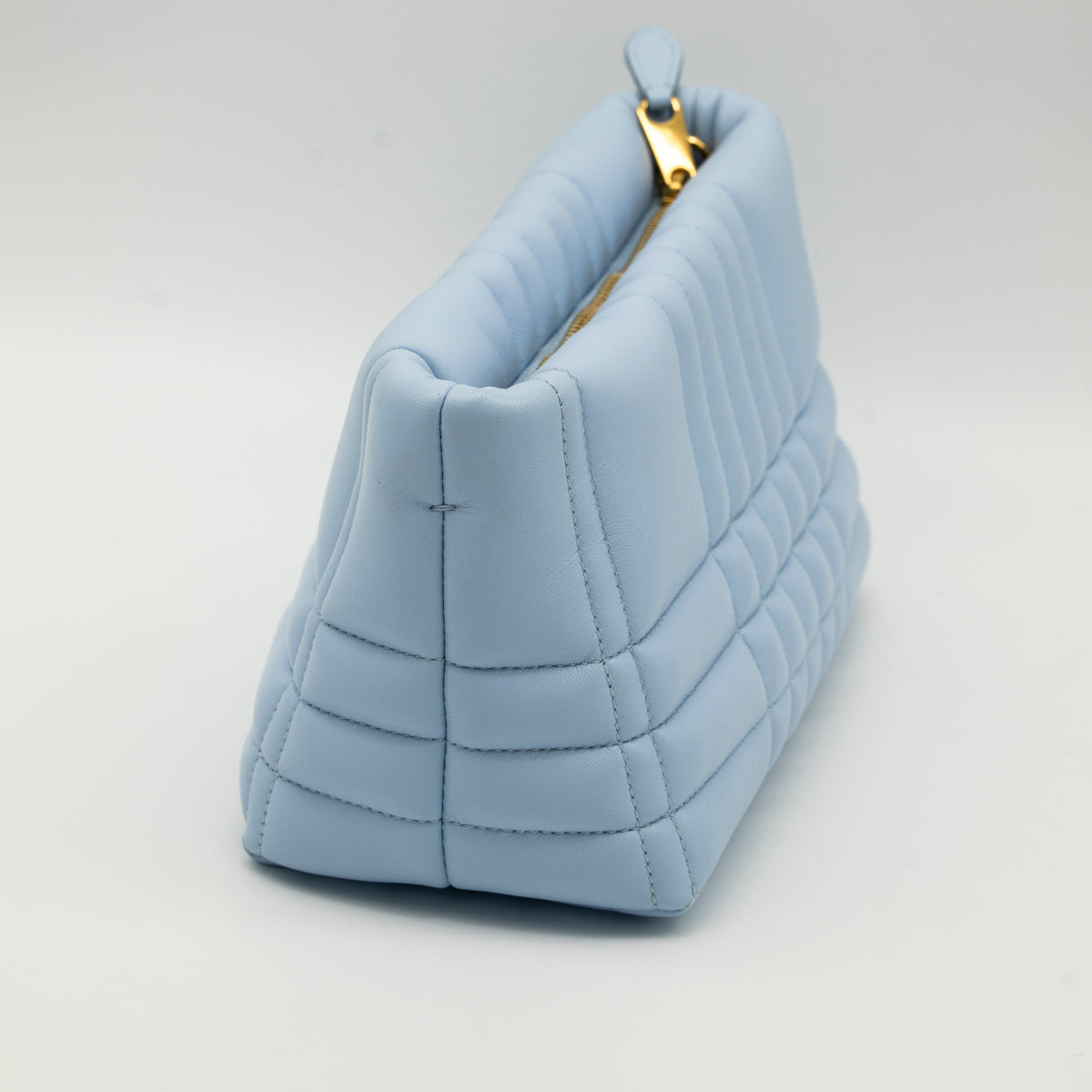 Burberry Soft Lola 2-Way Clutch with Strap Baby Blue