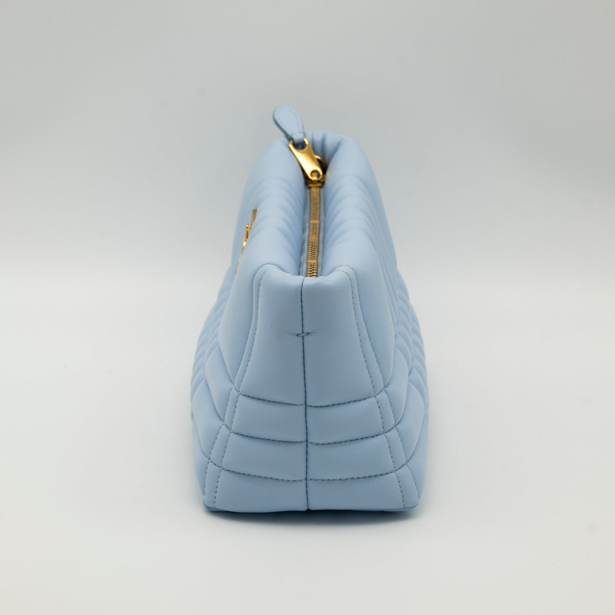 Burberry Soft Lola 2-Way Clutch with Strap Baby Blue