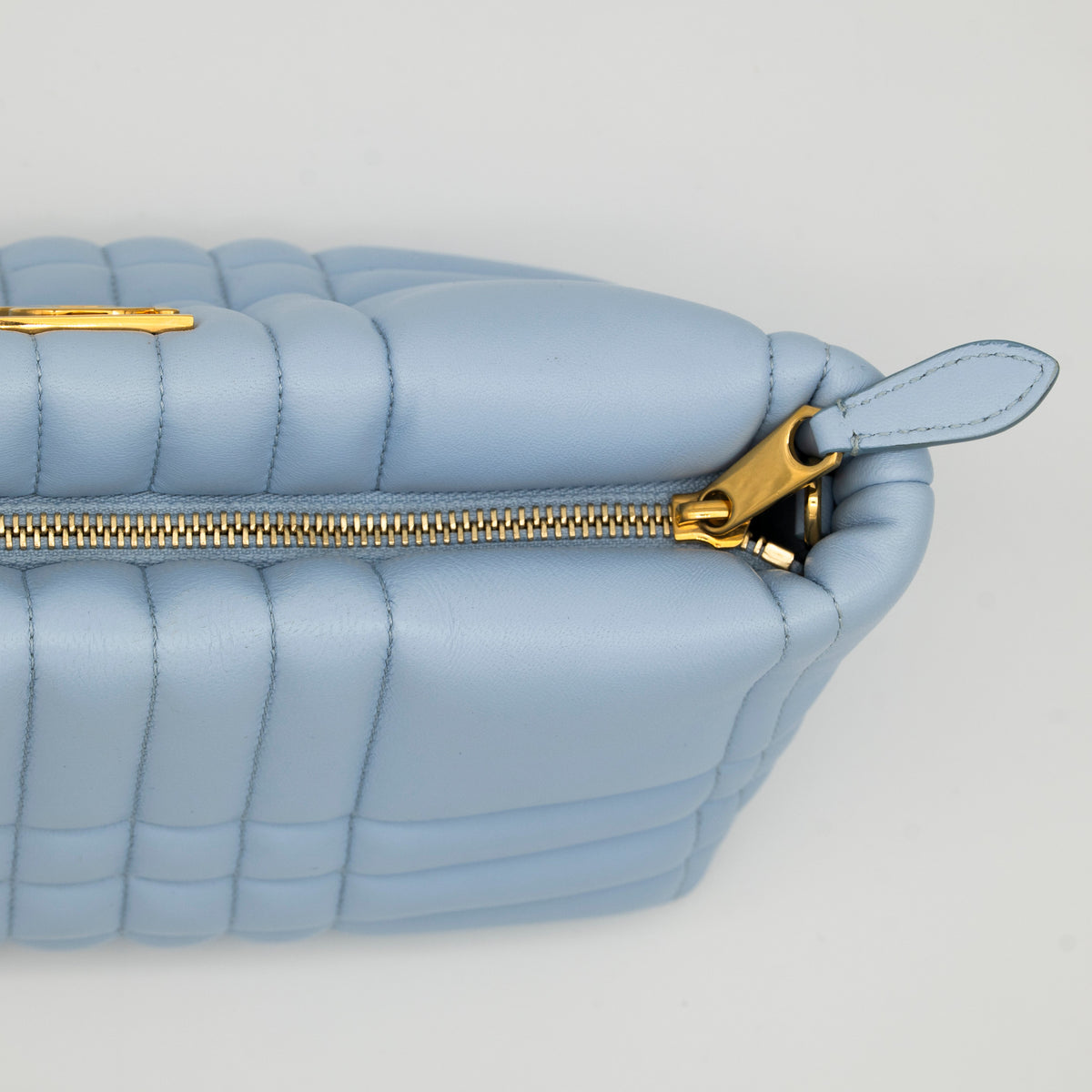 Burberry Soft Lola 2-Way Clutch with Strap Baby Blue