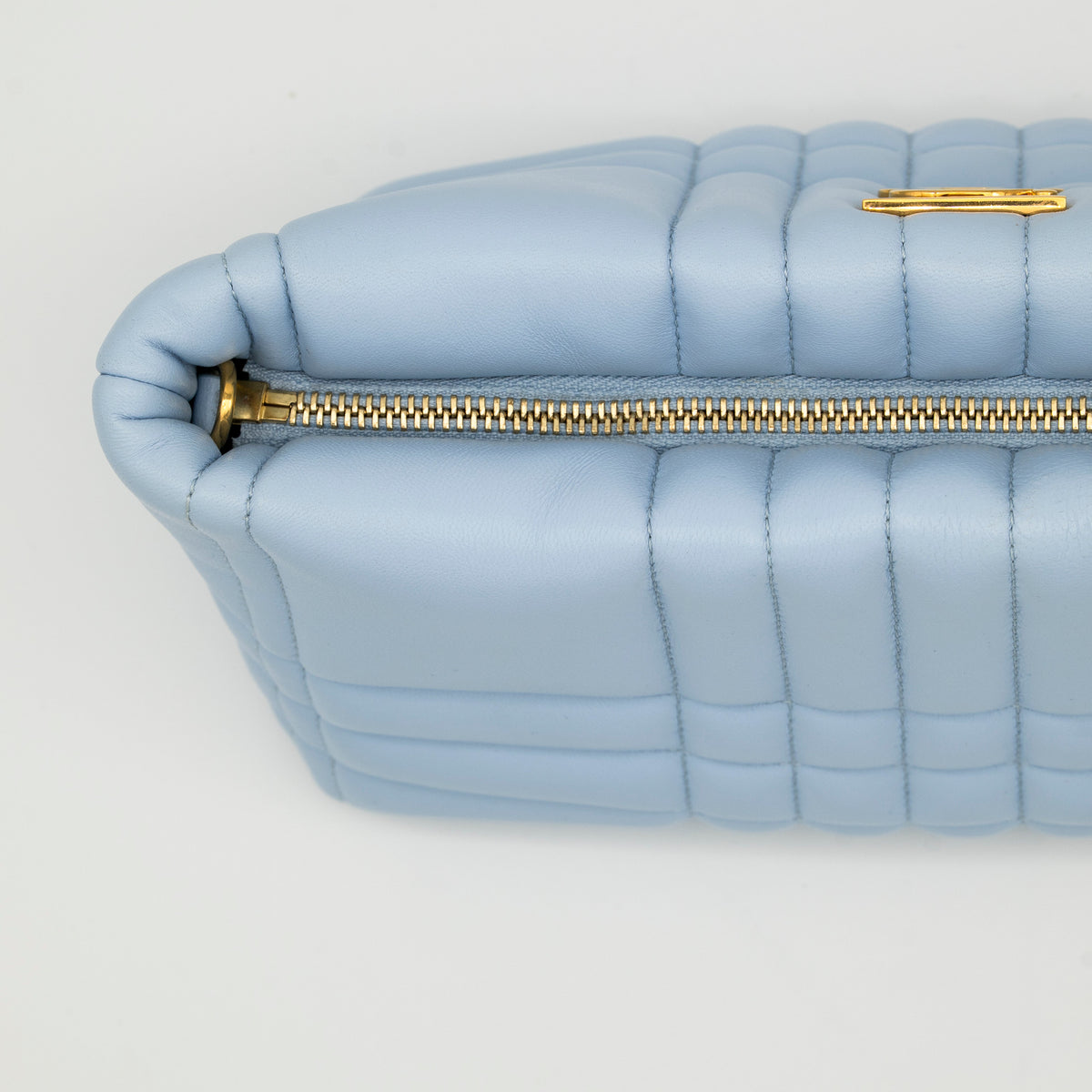 Burberry Soft Lola 2-Way Clutch with Strap Baby Blue