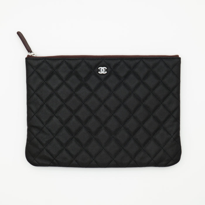 CHANEL Caviar Medium O Case with Exclusive White Packaging from 31 Rue Cambon