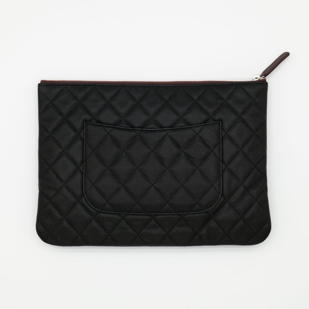 CHANEL Caviar Medium O Case with Exclusive White Packaging from 31 Rue Cambon