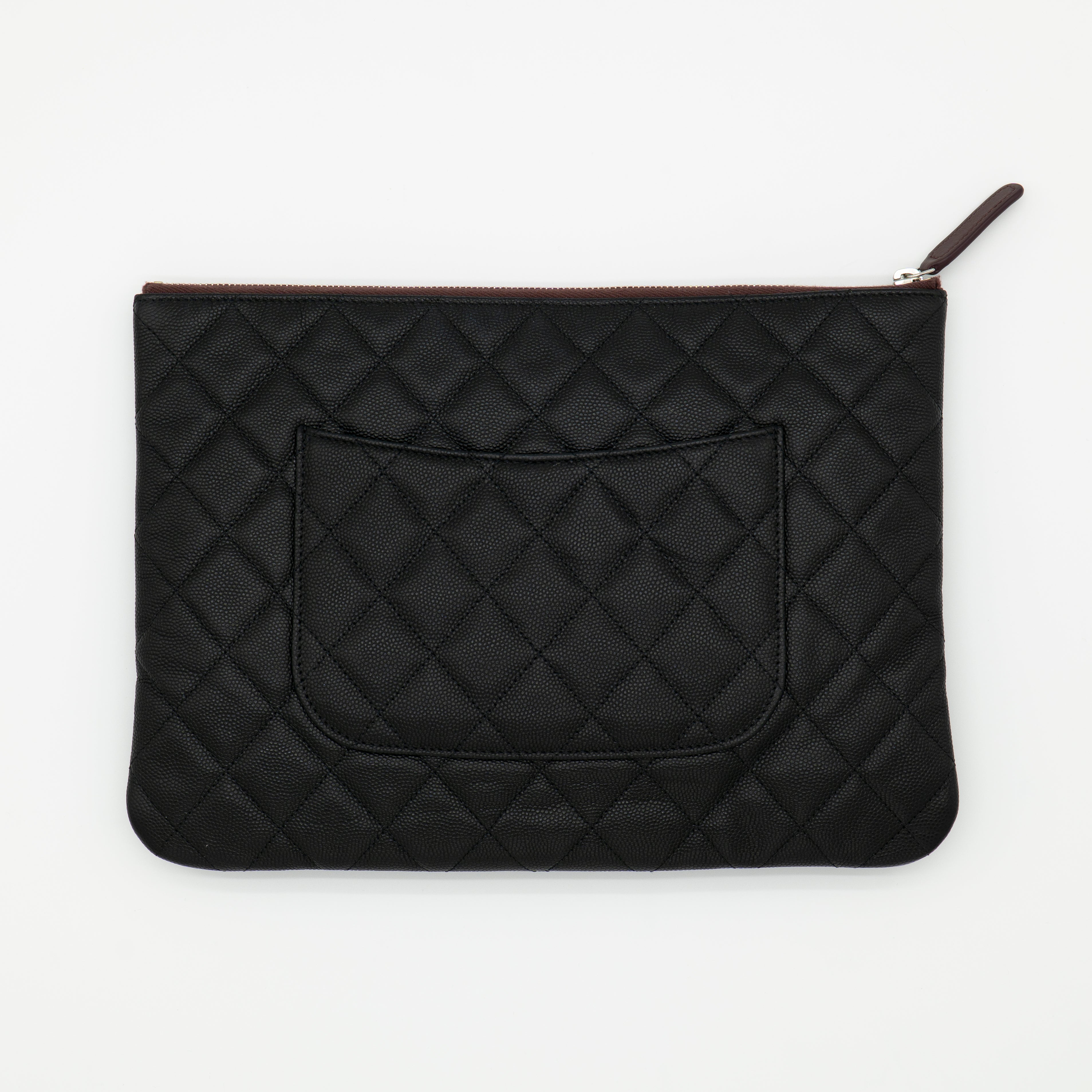 CHANEL Caviar Medium O Case with Exclusive White Packaging from 31 Rue Cambon
