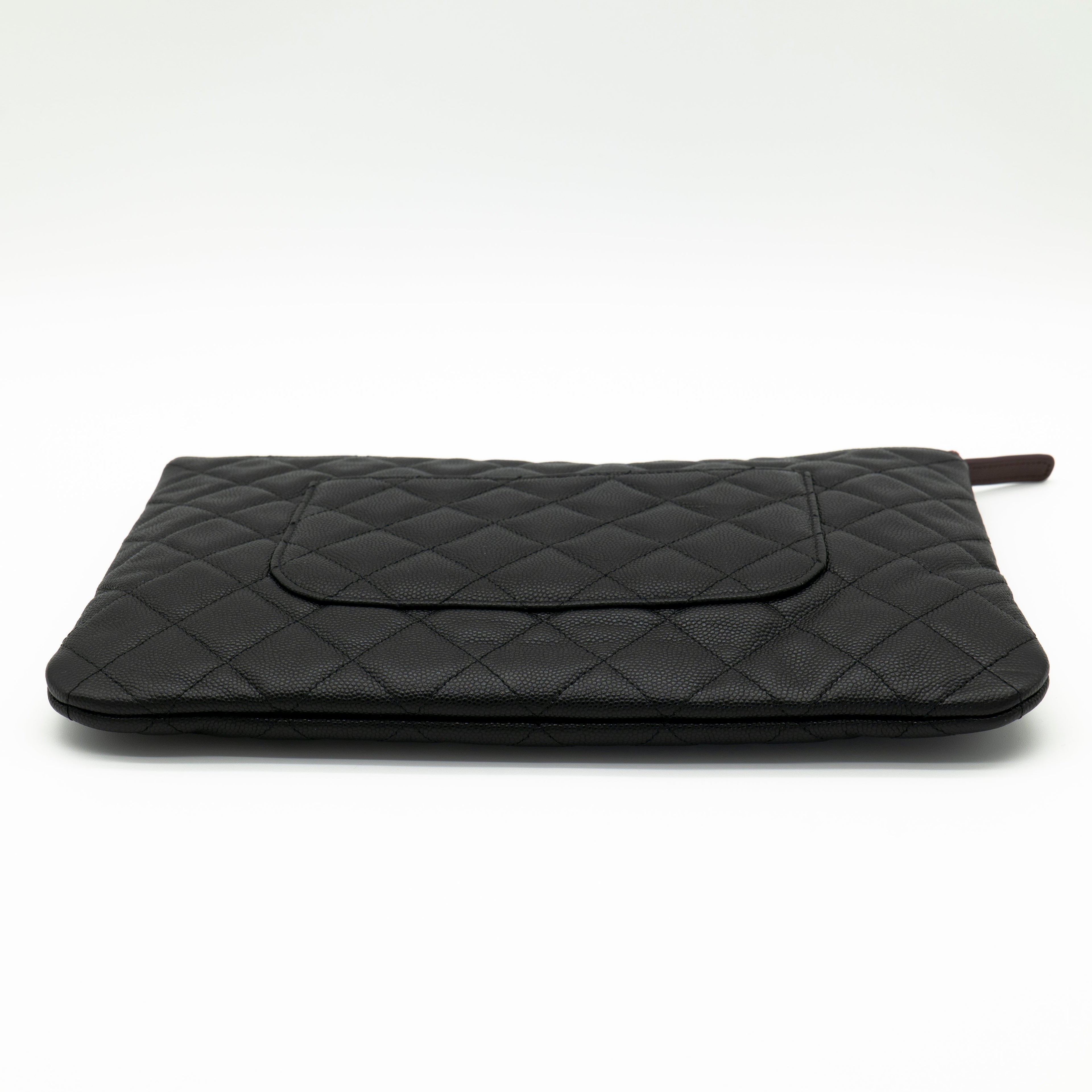 CHANEL Caviar Medium O Case with Exclusive White Packaging from 31 Rue Cambon