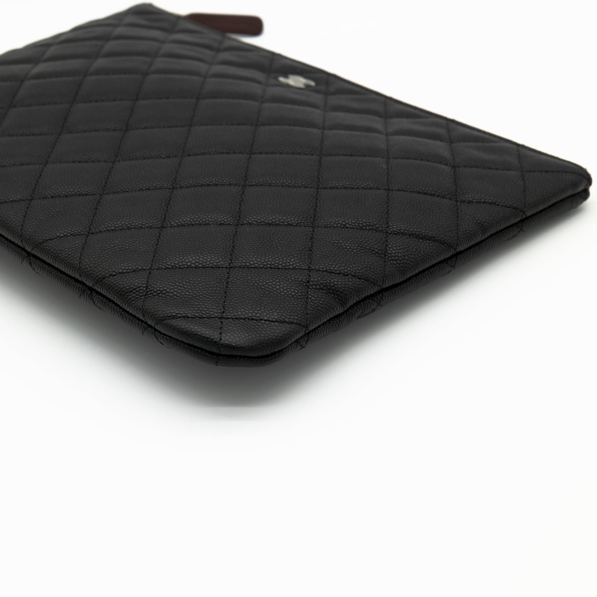 CHANEL Caviar Medium O Case with Exclusive White Packaging from 31 Rue Cambon
