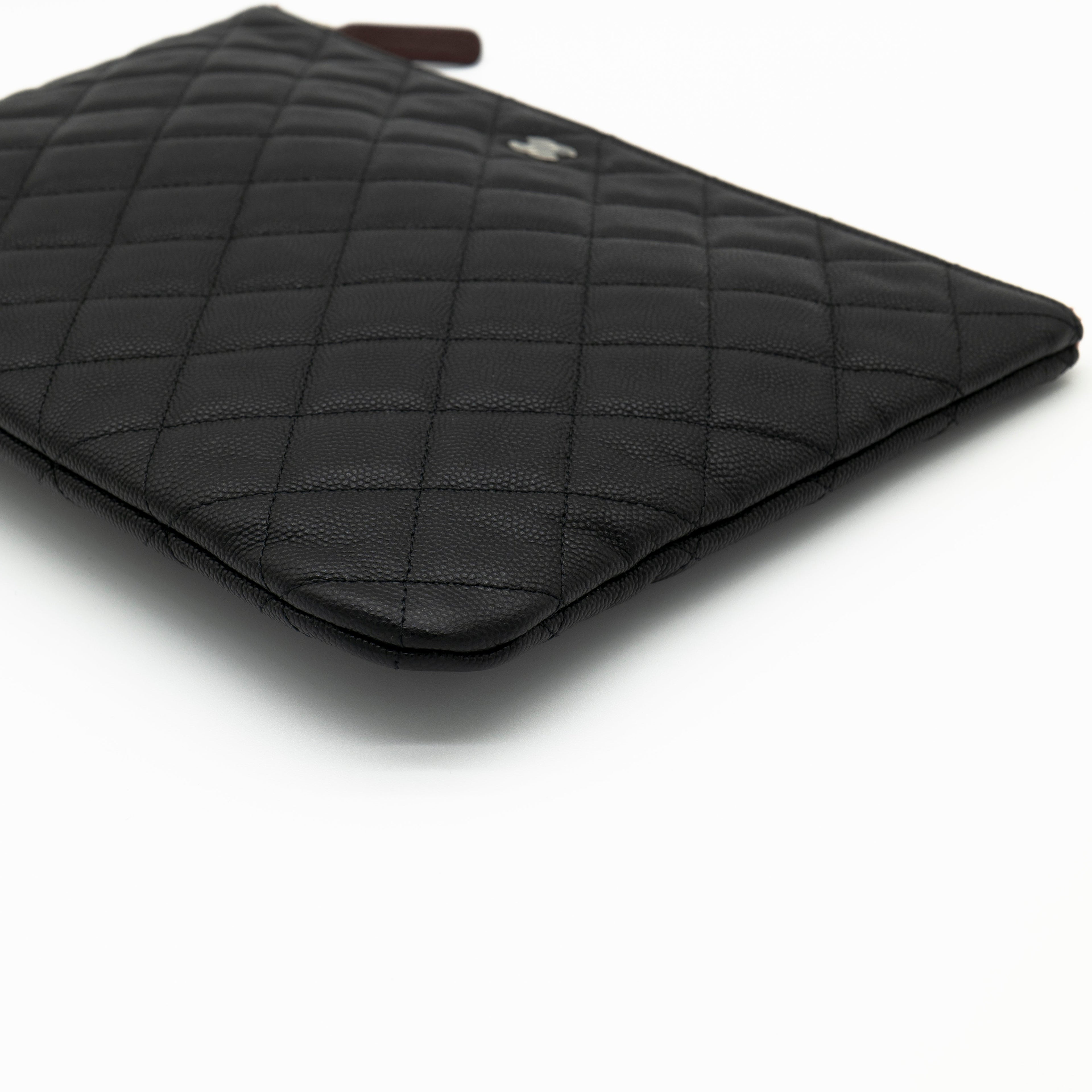 CHANEL Caviar Medium O Case with Exclusive White Packaging from 31 Rue Cambon