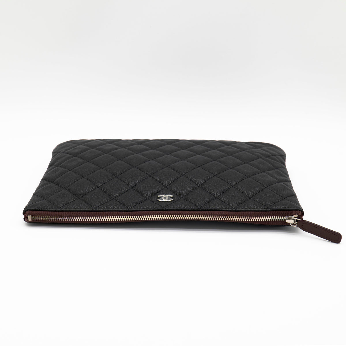 CHANEL Caviar Medium O Case with Exclusive White Packaging from 31 Rue Cambon
