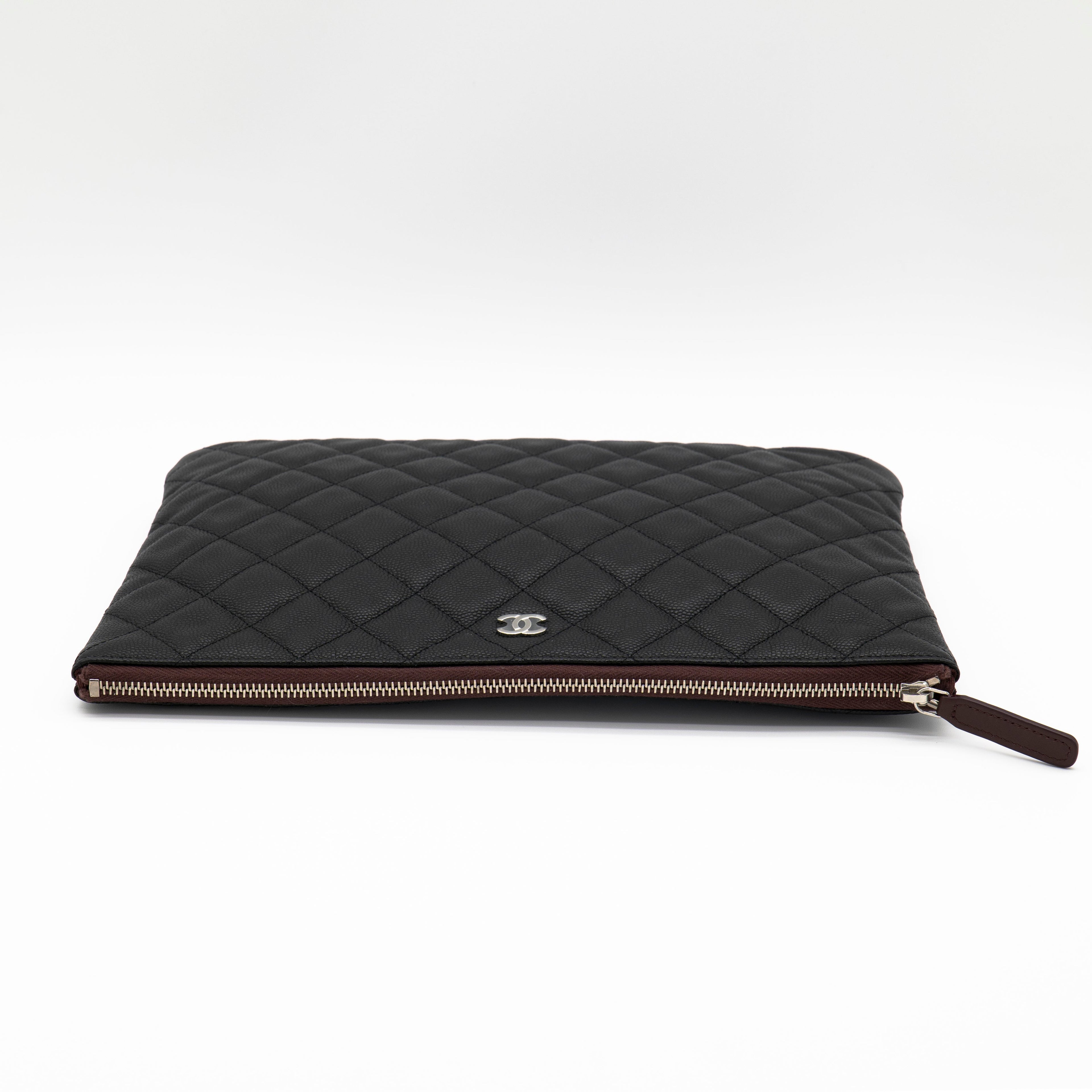 CHANEL Caviar Medium O Case with Exclusive White Packaging from 31 Rue Cambon