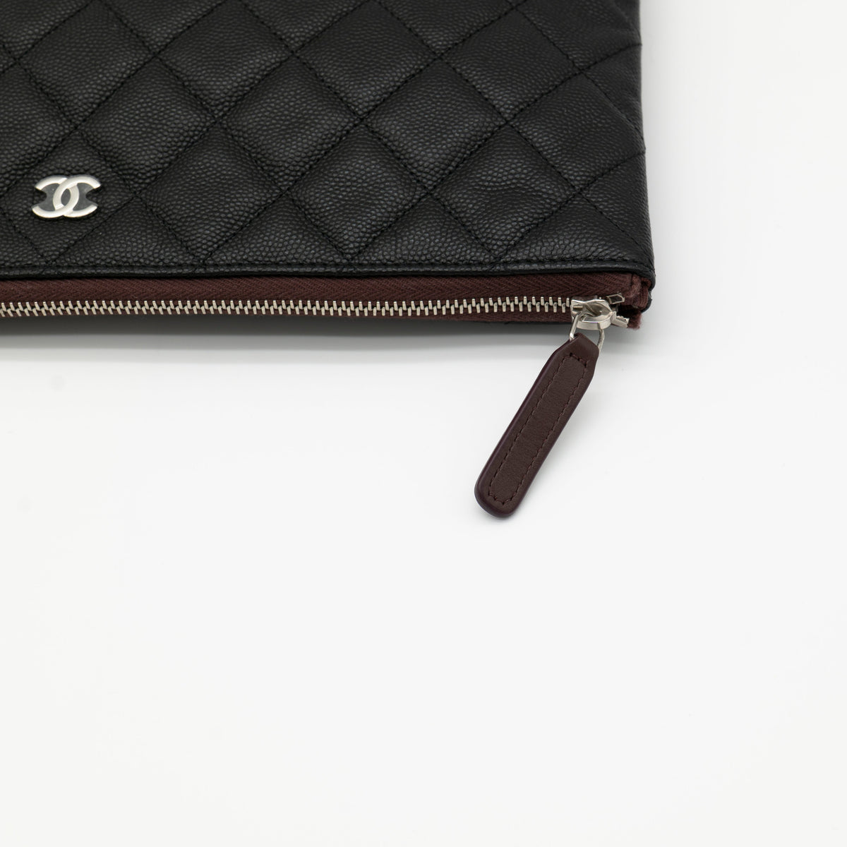 CHANEL Caviar Medium O Case with Exclusive White Packaging from 31 Rue Cambon