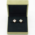 Van Cleef & Arpels Mother of Pearl Vintage Alhambra Earrings 18K Yellow Gold Full Set